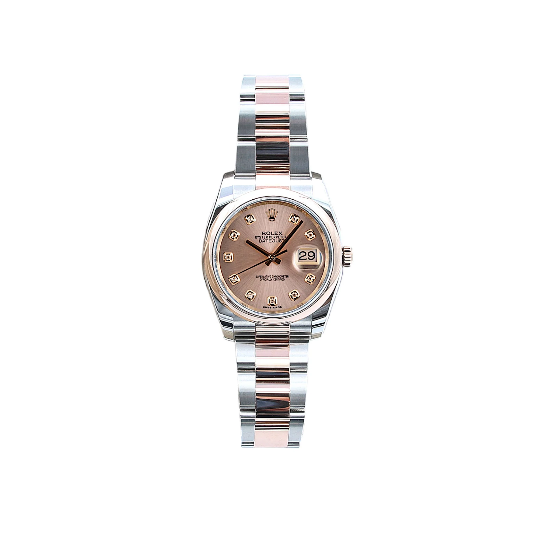 Rolex Datejust ref. 116201 Sundust Dial with Diamonds - Oyster bracelet - Full Set - Image 3