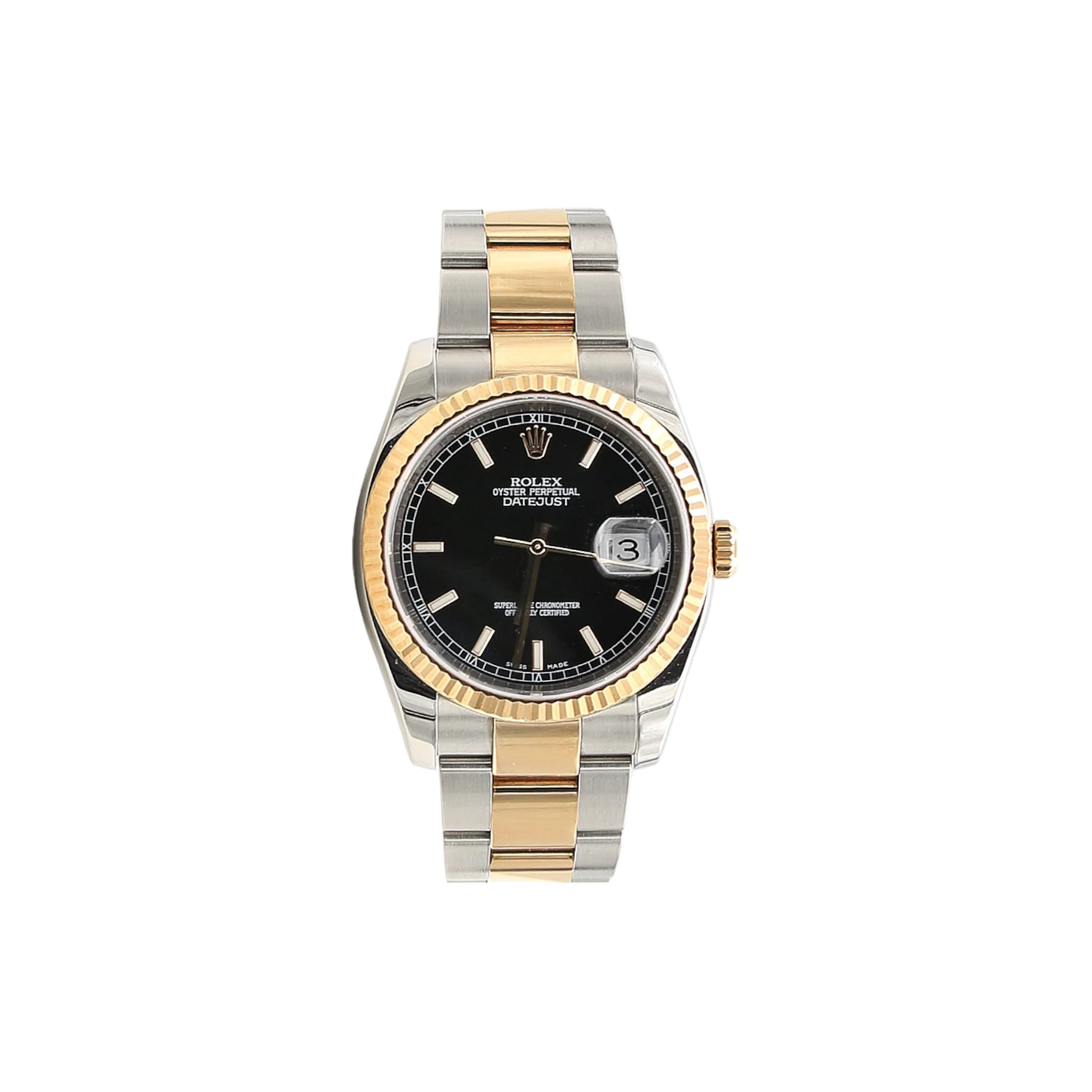 Rolex Datejust ref. 116233 Black Dial  - Oyster Bracelet - Full Set