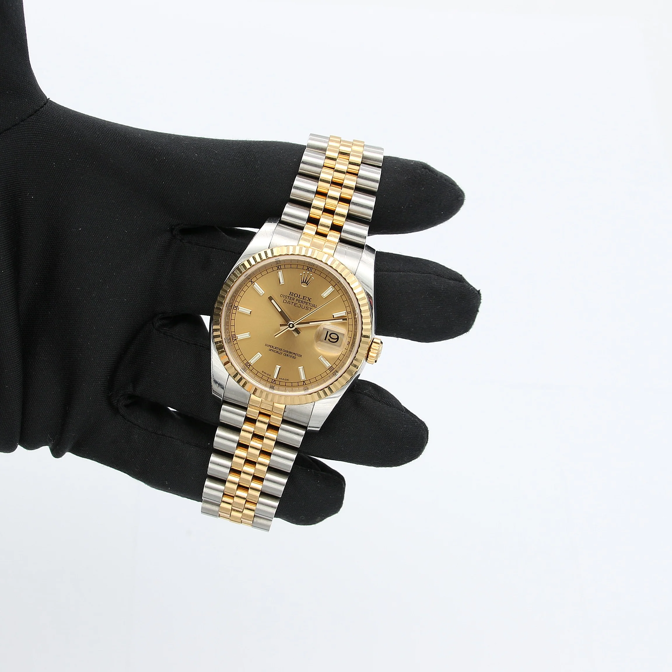 Rolex Datejust ref. 116233 Champagne Dial - Jubilee Bracelet - Full Set - Image 3