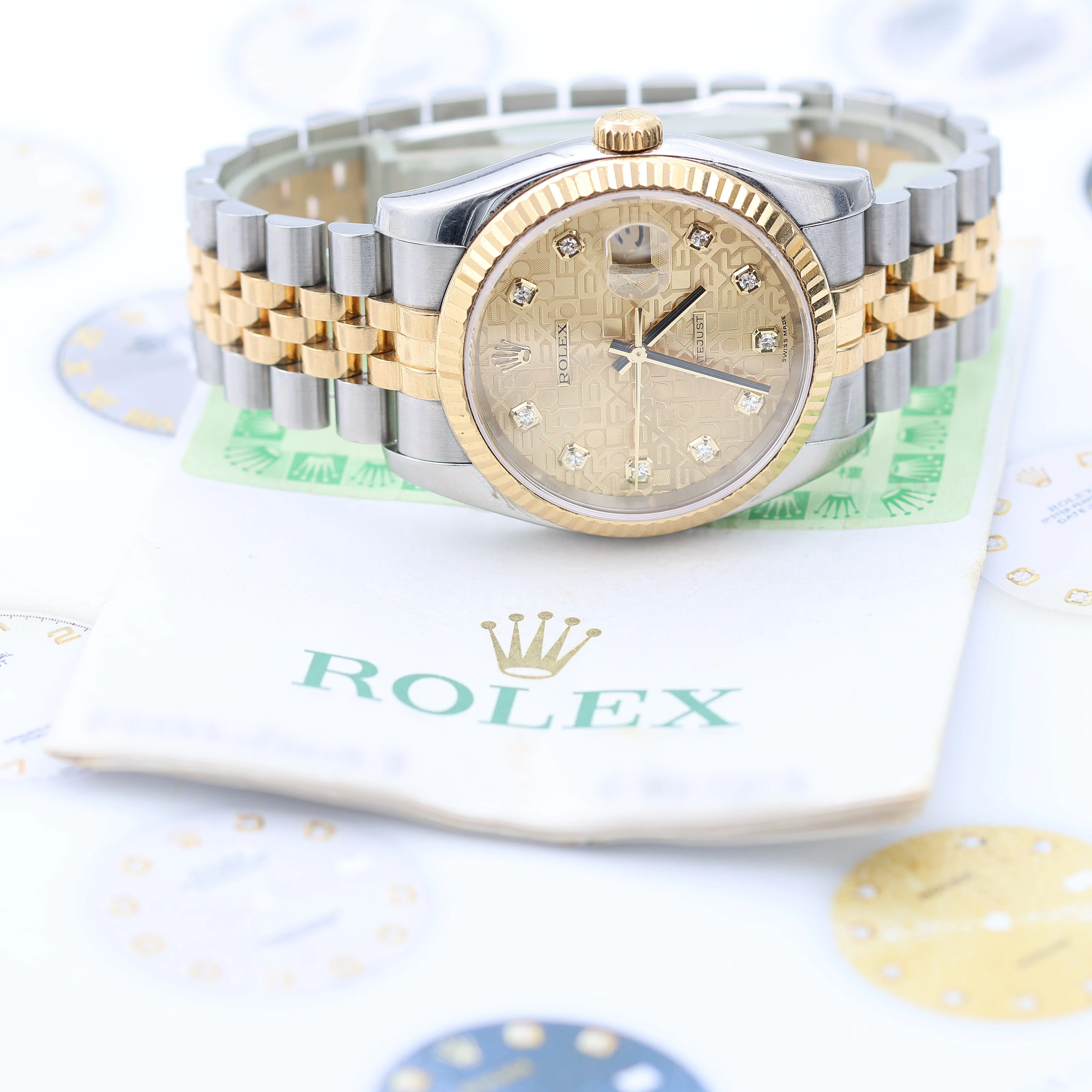 Rolex Datejust ref. 116233 Computer Champagne Diamonds Dial - Full Set - Image 10
