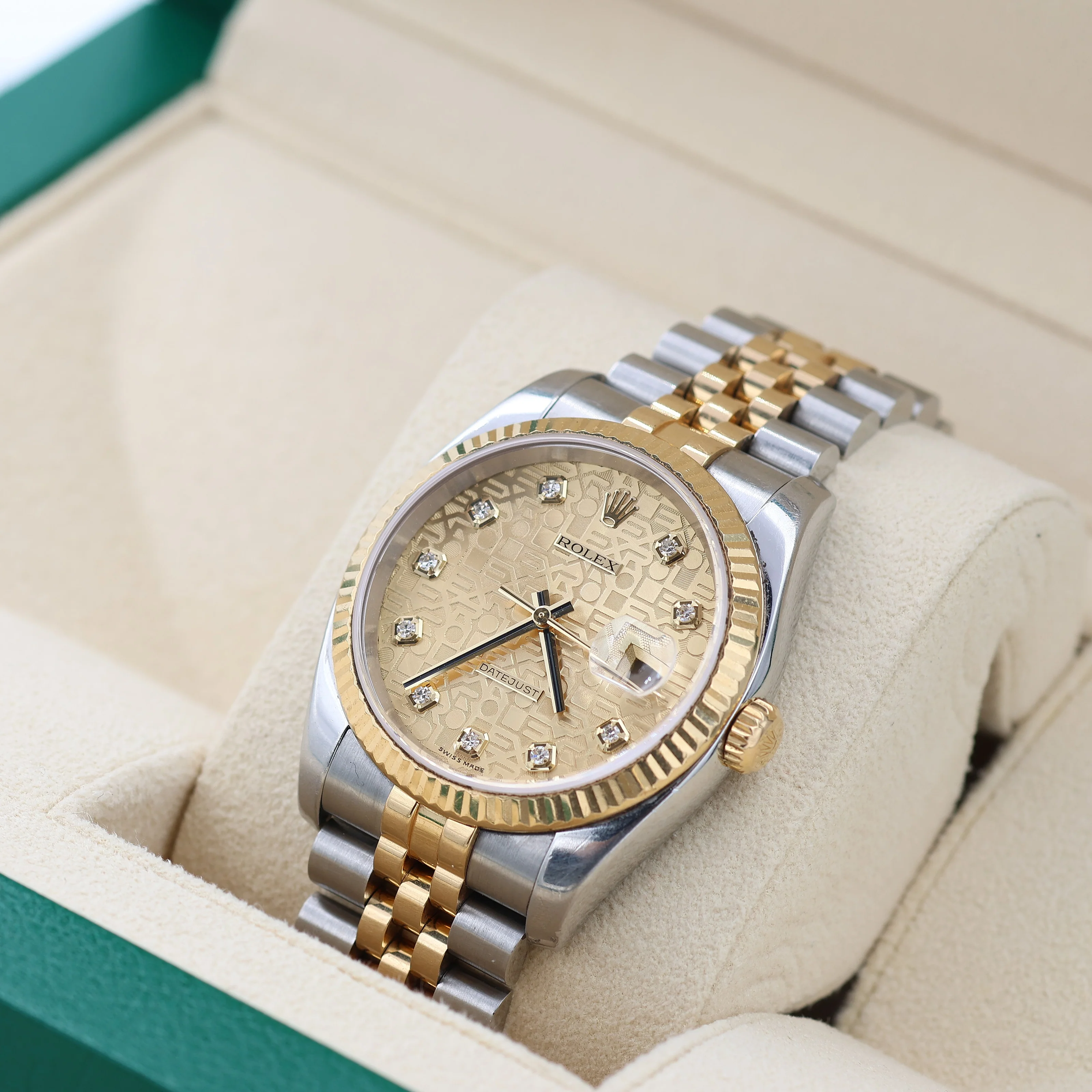 Rolex Datejust ref. 116233 Computer Champagne Diamonds Dial - Full Set - Image 6