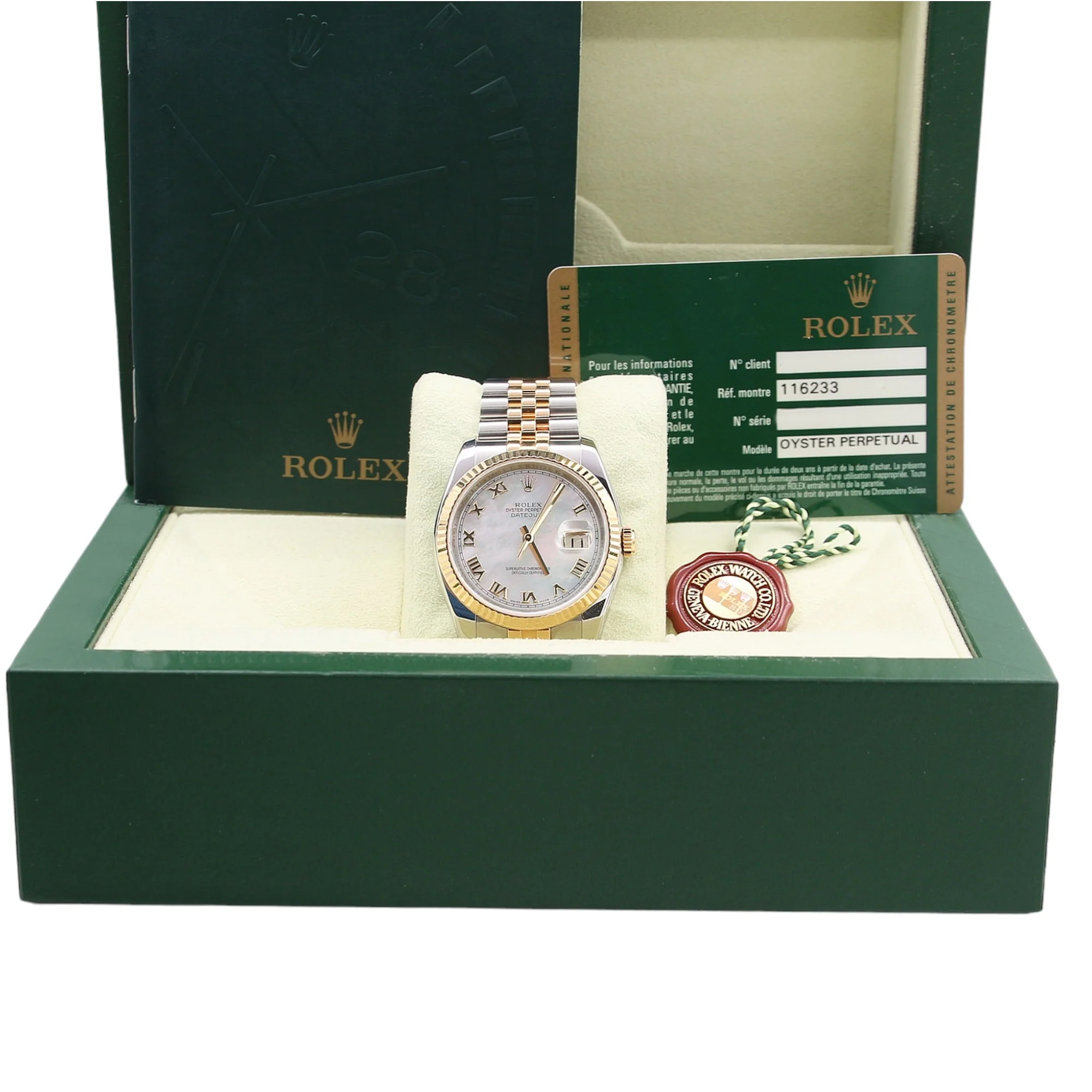 Rolex Datejust ref. 116233 MOP Dial Jubilee bracelet Full set - Image 3