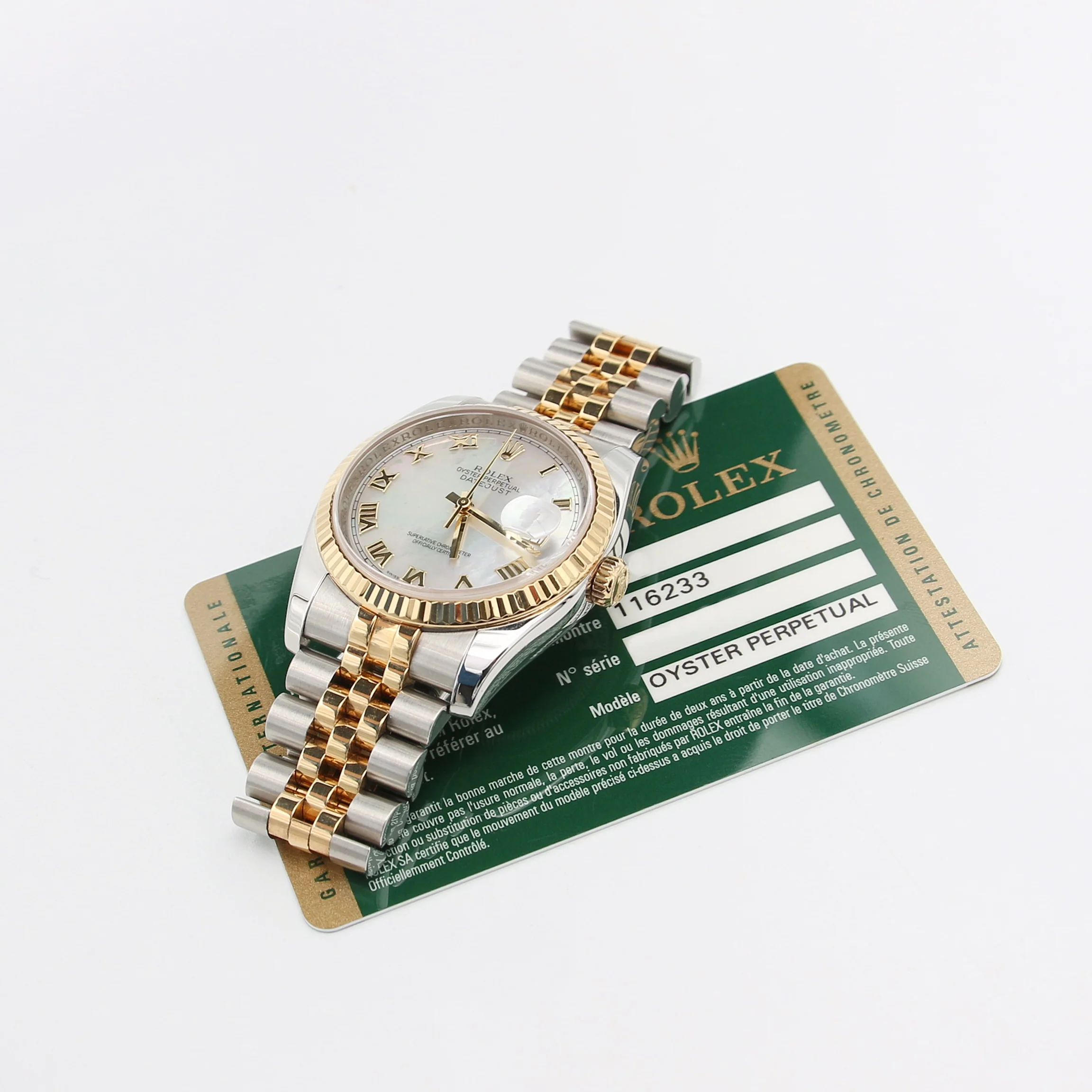 Rolex Datejust ref. 116233 MOP Dial Jubilee bracelet Full set - Image 4