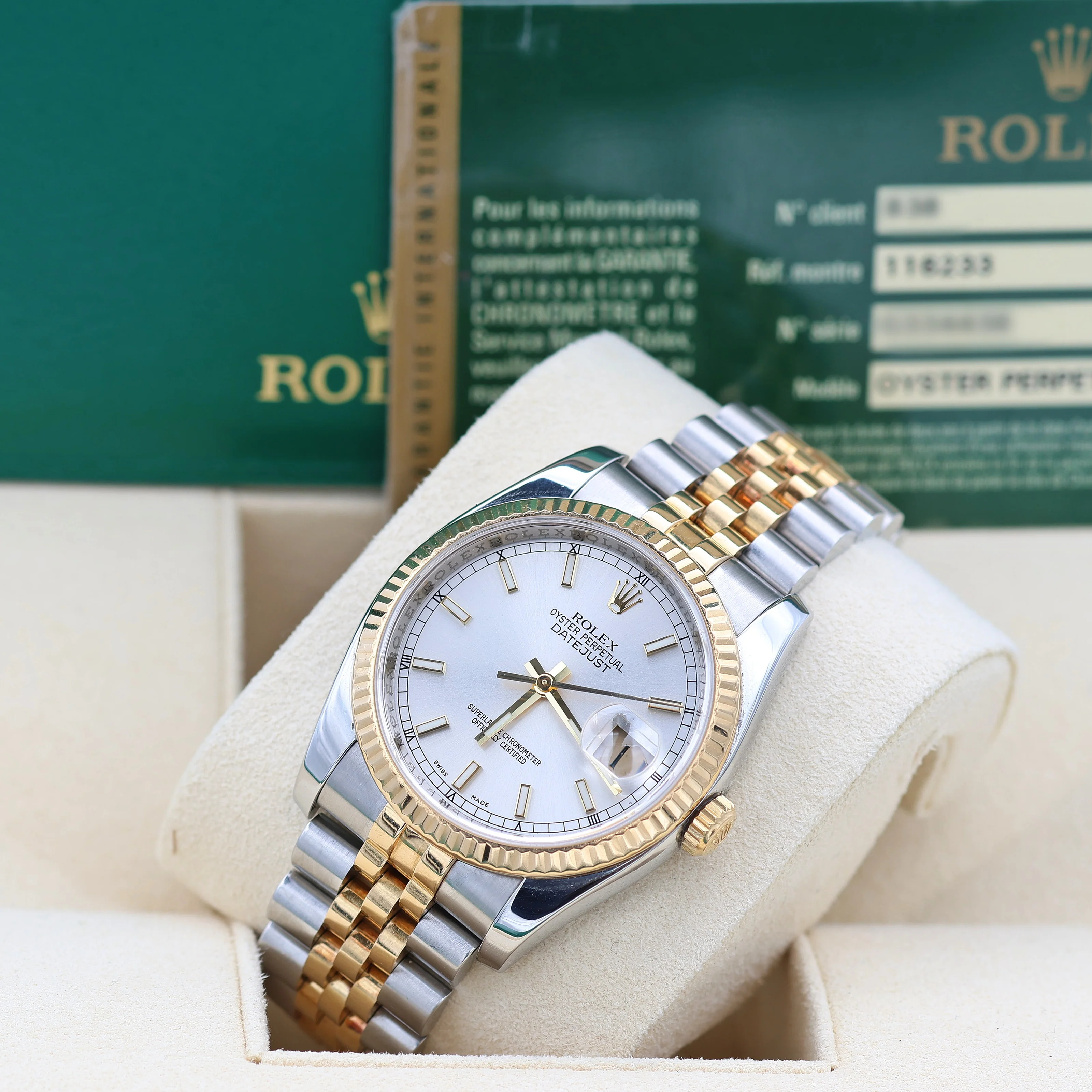 Rolex Datejust ref. 116233 Silver Dial - Jubilee - Full Set