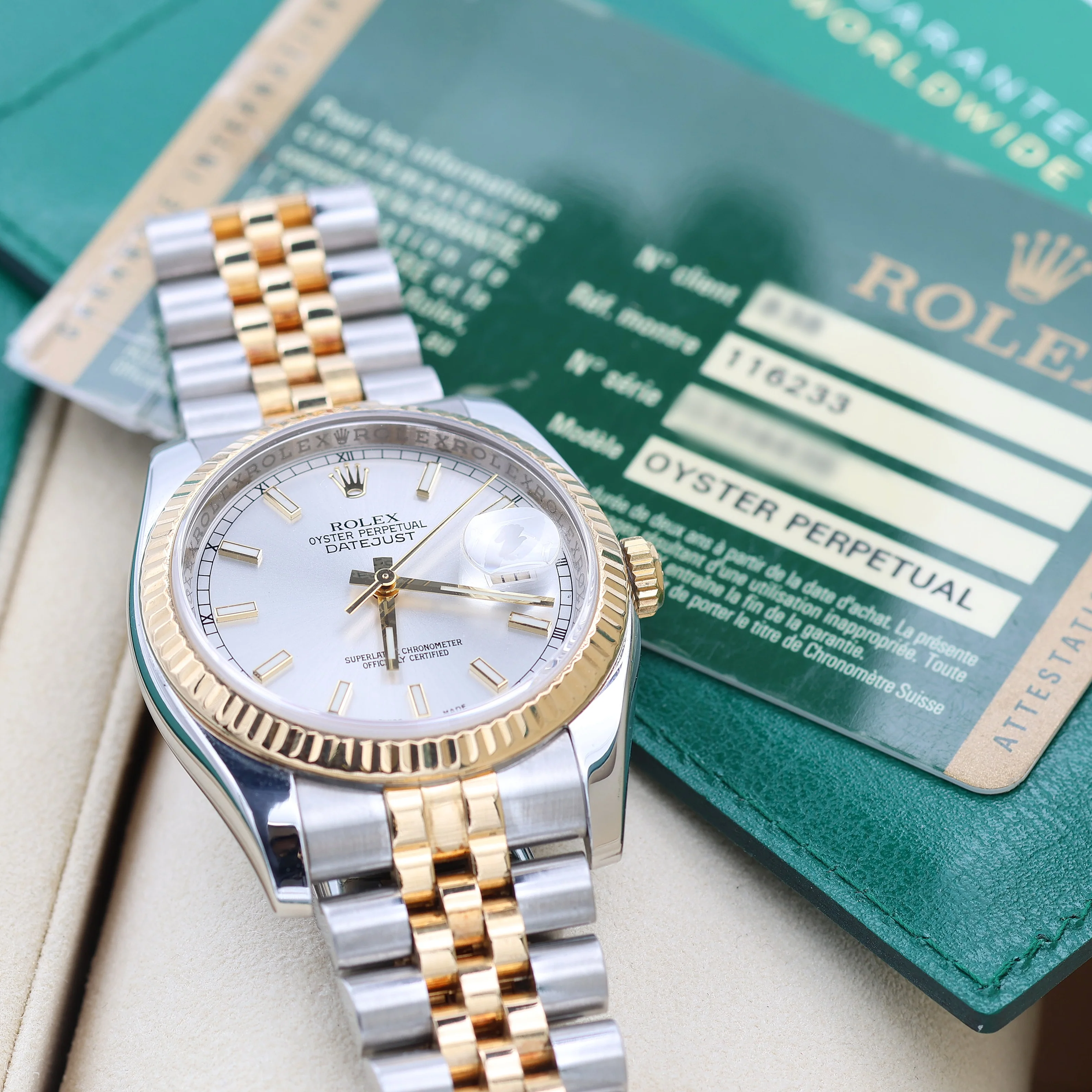 Rolex Datejust ref. 116233 Silver Dial - Jubilee - Full Set - Image 2