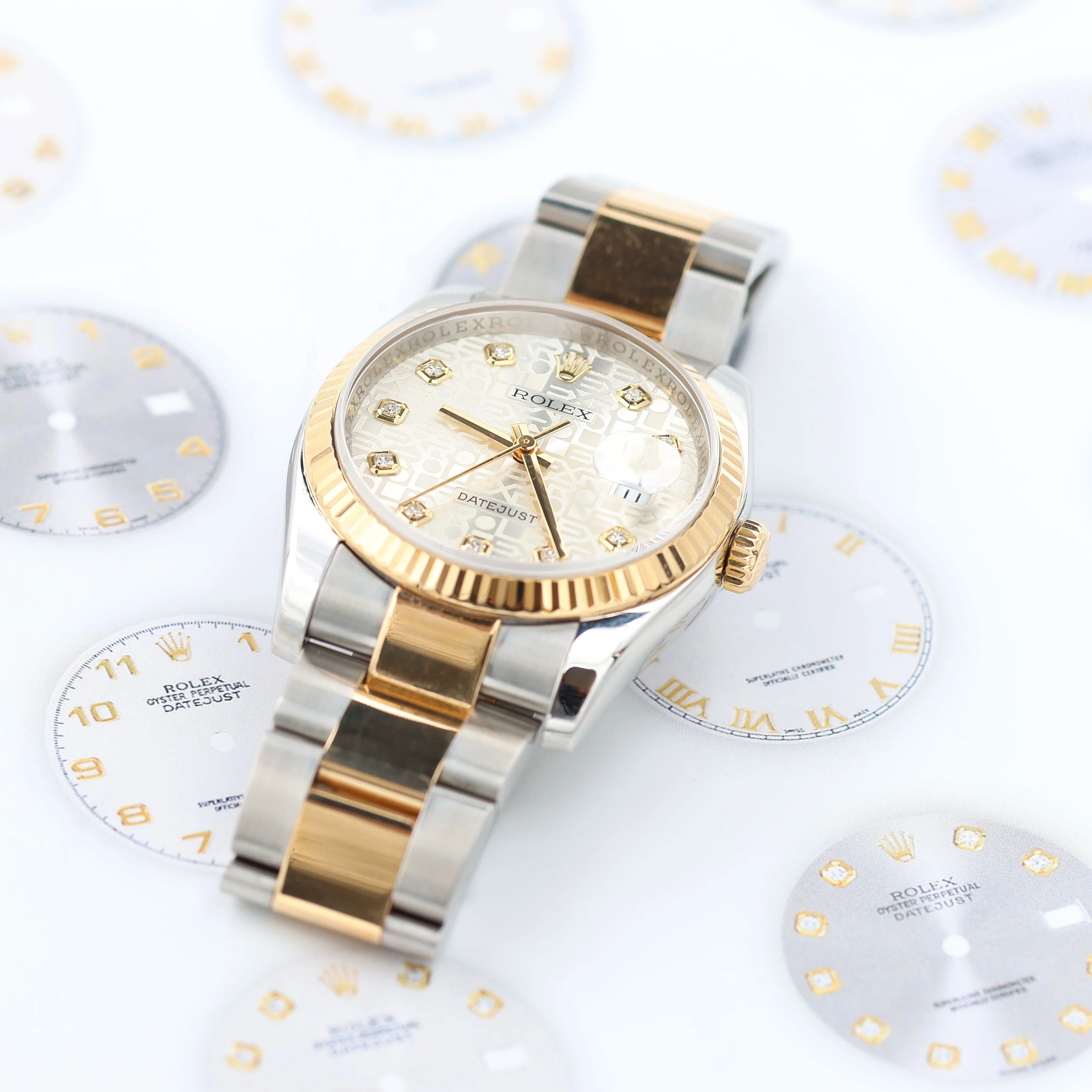 Rolex Datejust ref. 116233 Silver Diamonds Millennary Dial - Full Set - Image 5