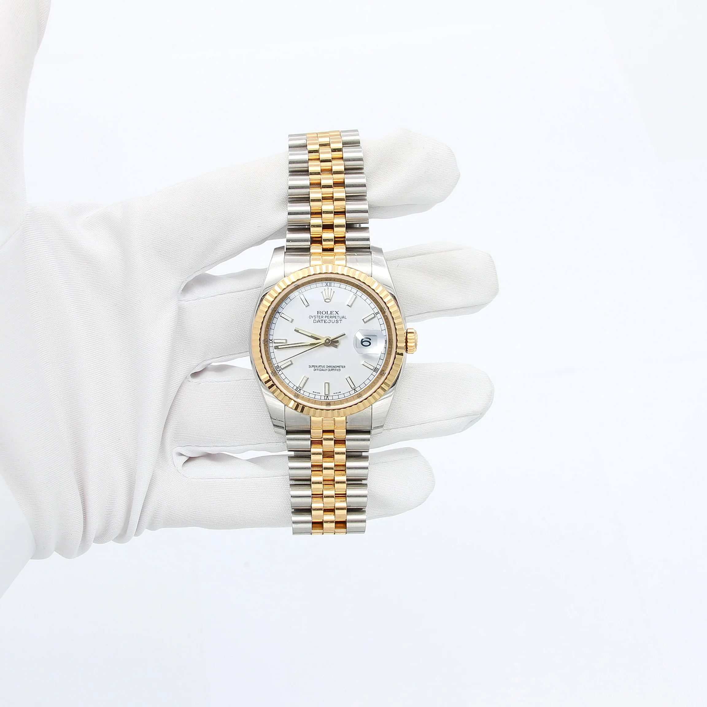 Rolex Datejust ref. 116233 White Dial - Jubilee Bracelet - Full Set - Image 2