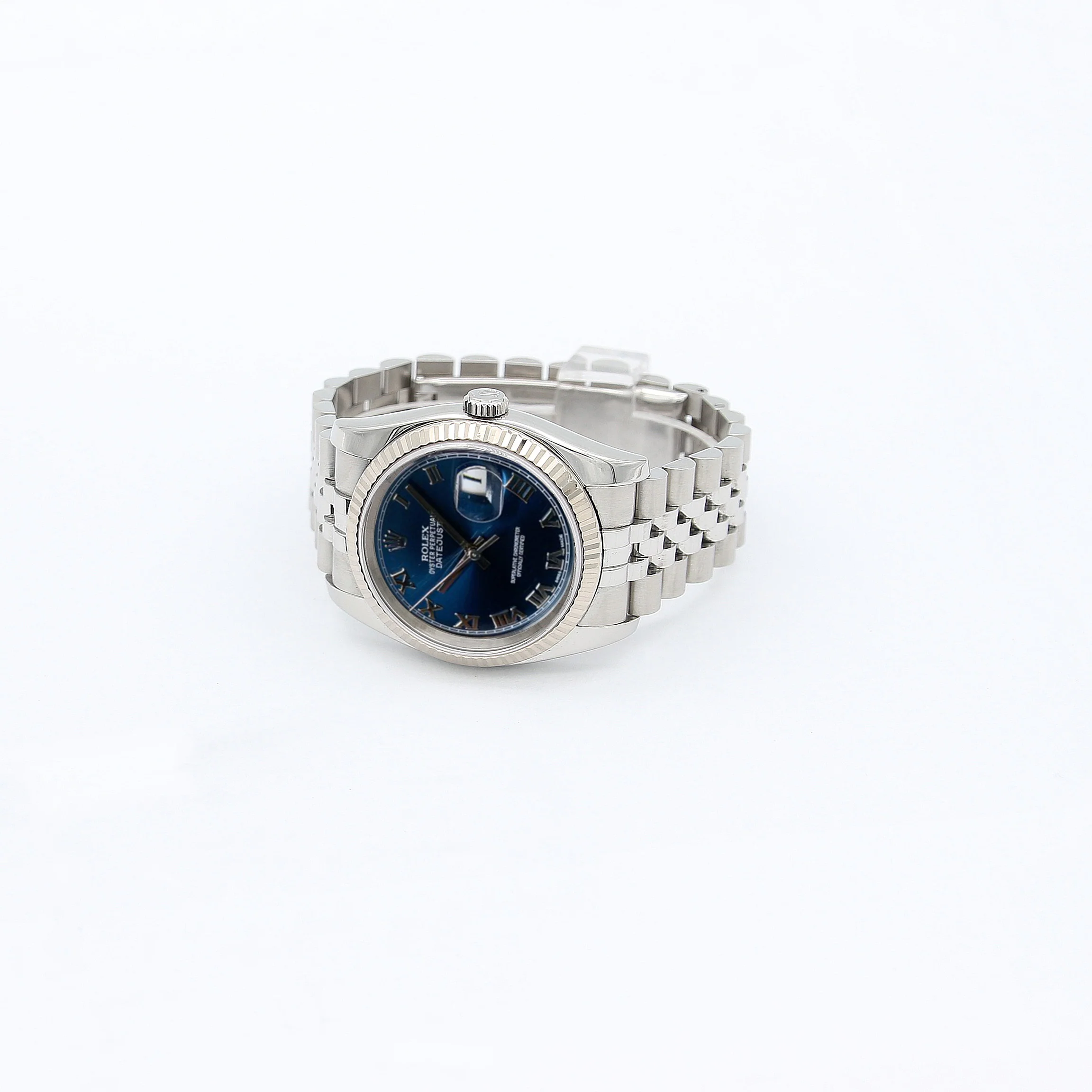 Rolex Datejust ref. 116234 Blue Soleil Roman Dial - Jubilee - Full Set - Image 3