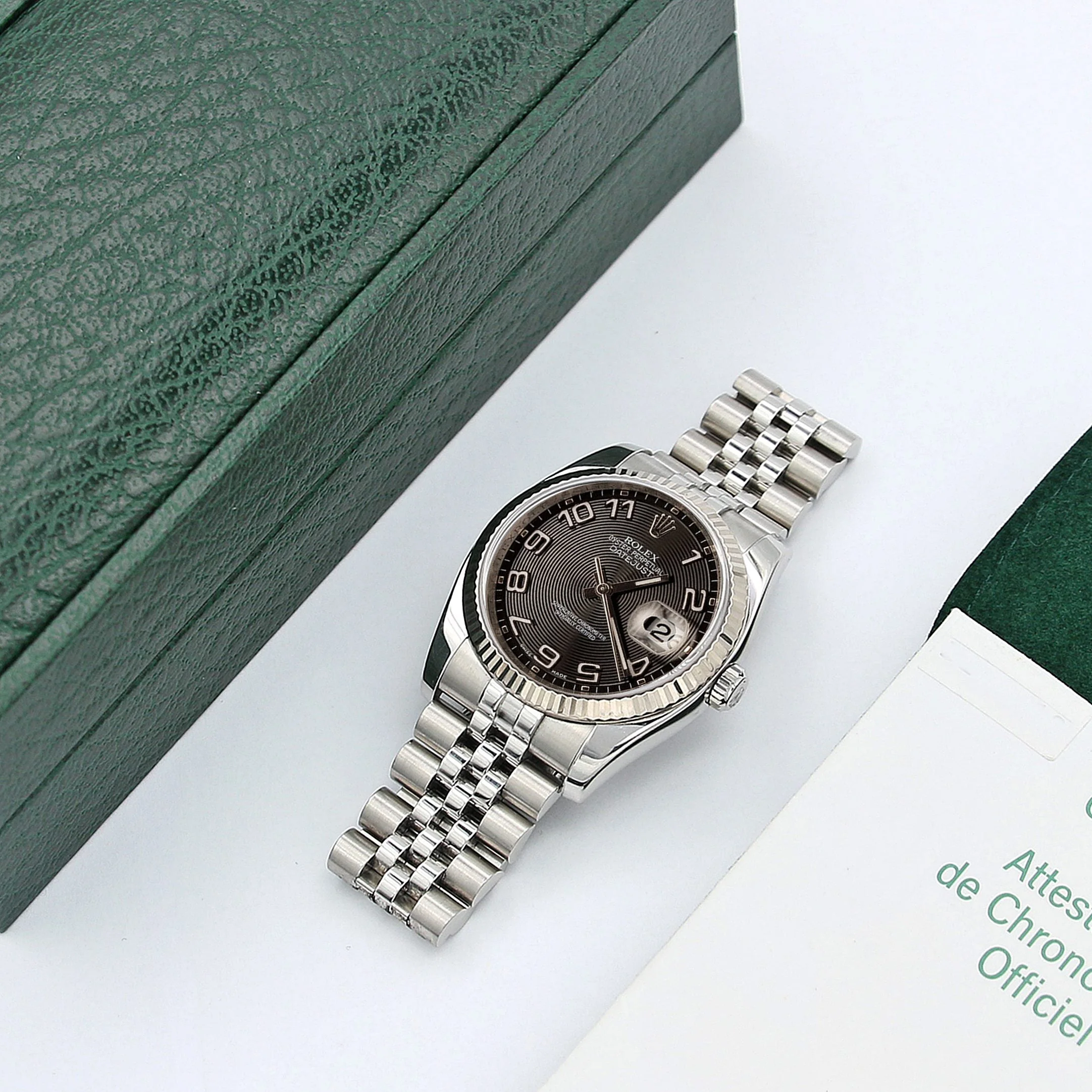 Rolex Datejust ref. 116234 Racing Concentric (Black) Dial - Jubilee - Full Set - Image 2
