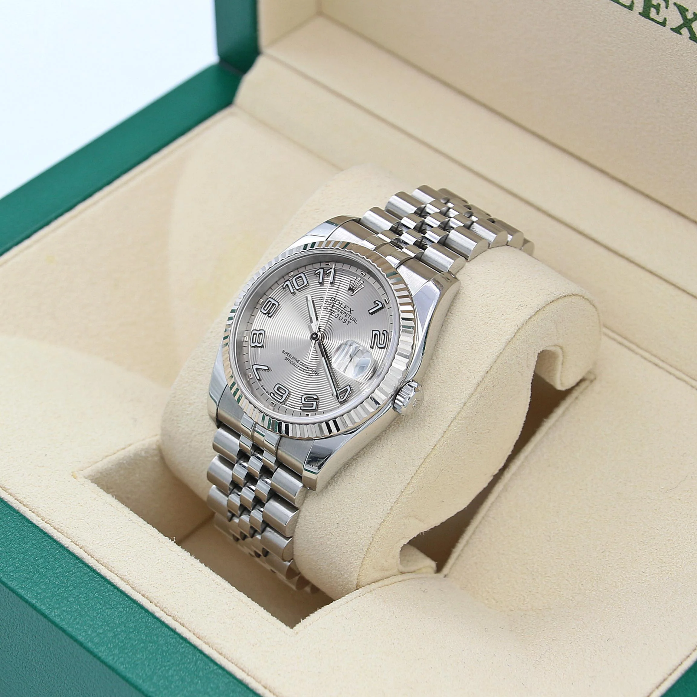Rolex Datejust ref. 116234 Racing Concentric (Silver) Dial - Jubilee - Image 3