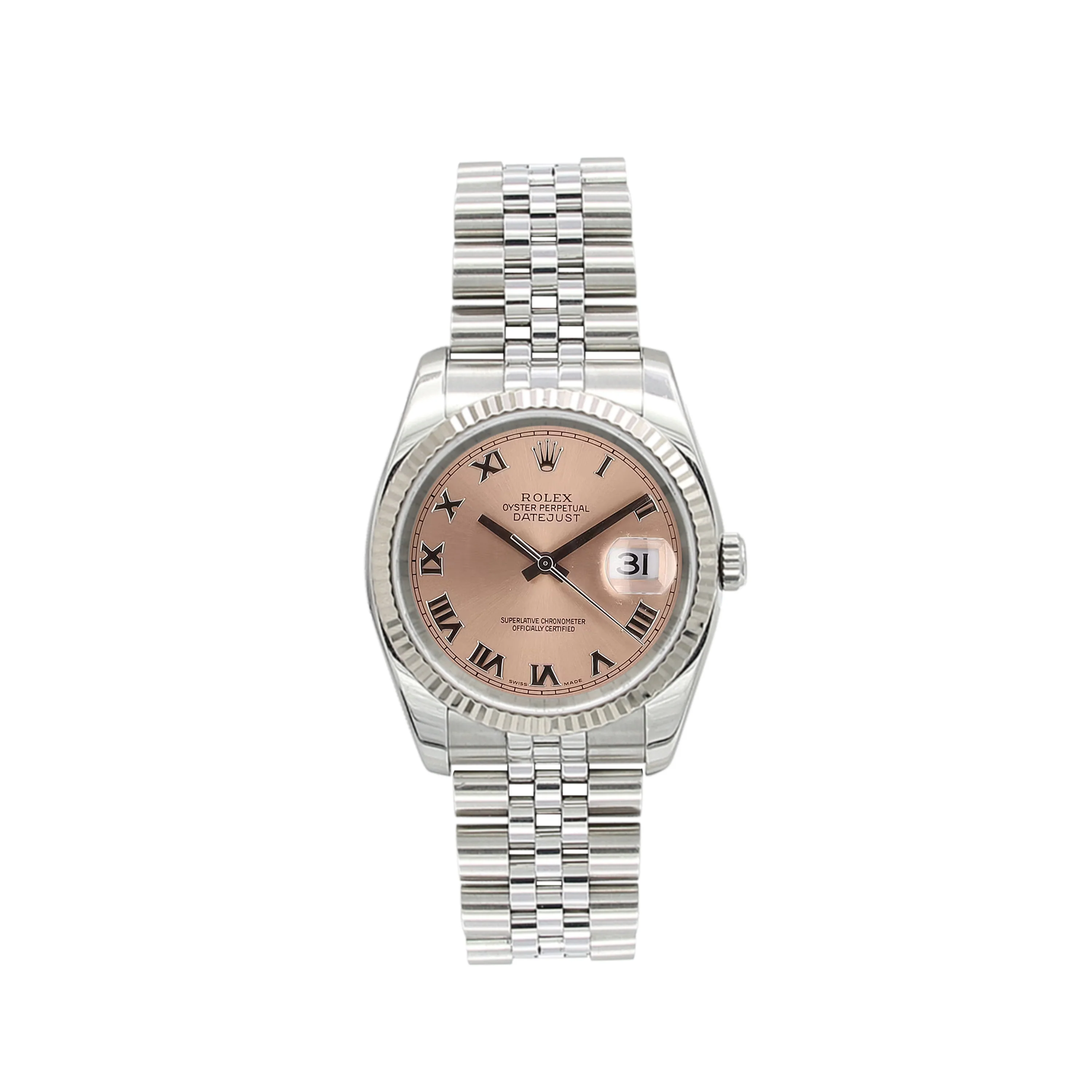 Rolex Datejust ref. 116234 Salmon Roman Dial - Jubilee - Full Set