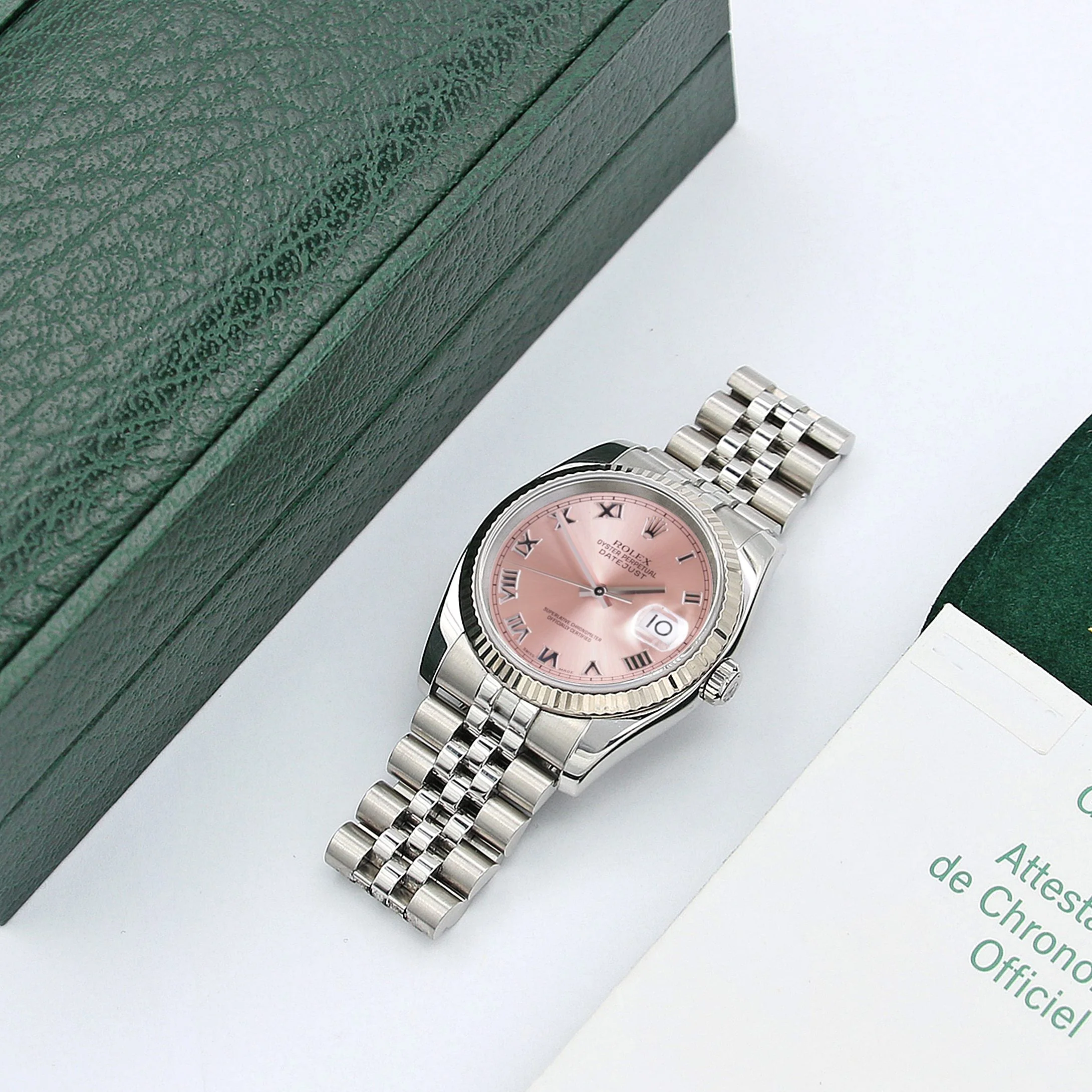 Rolex Datejust ref. 116234 Salmon Roman Dial - Jubilee - Full Set - Image 2