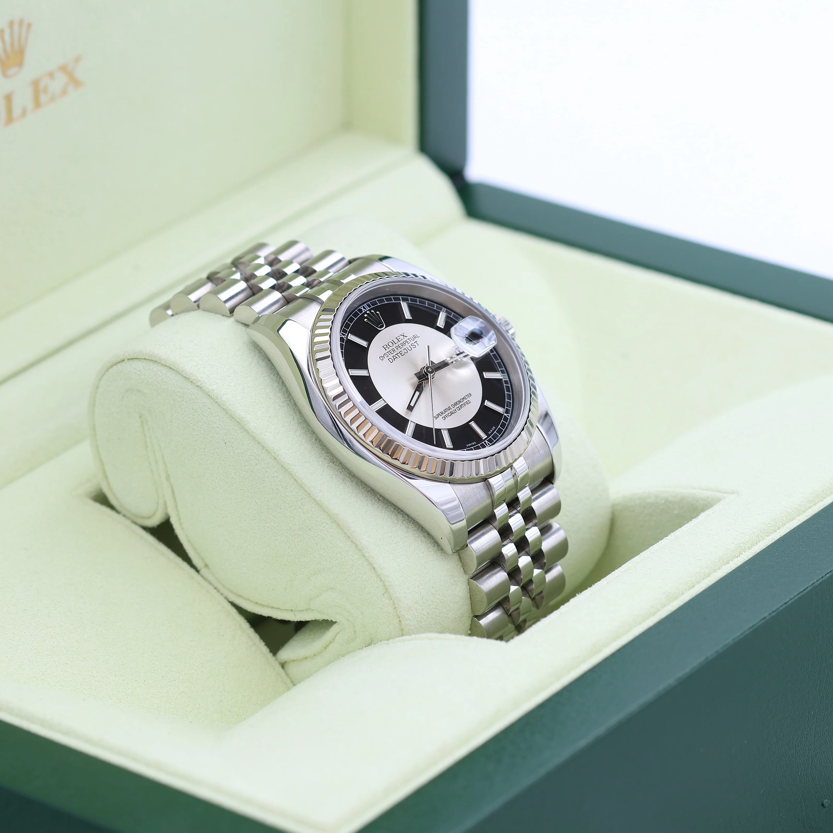 Rolex Datejust ref. 116234 Tuxedo (Silver/Black) Dial - Jubilee - Full Set - Image 4