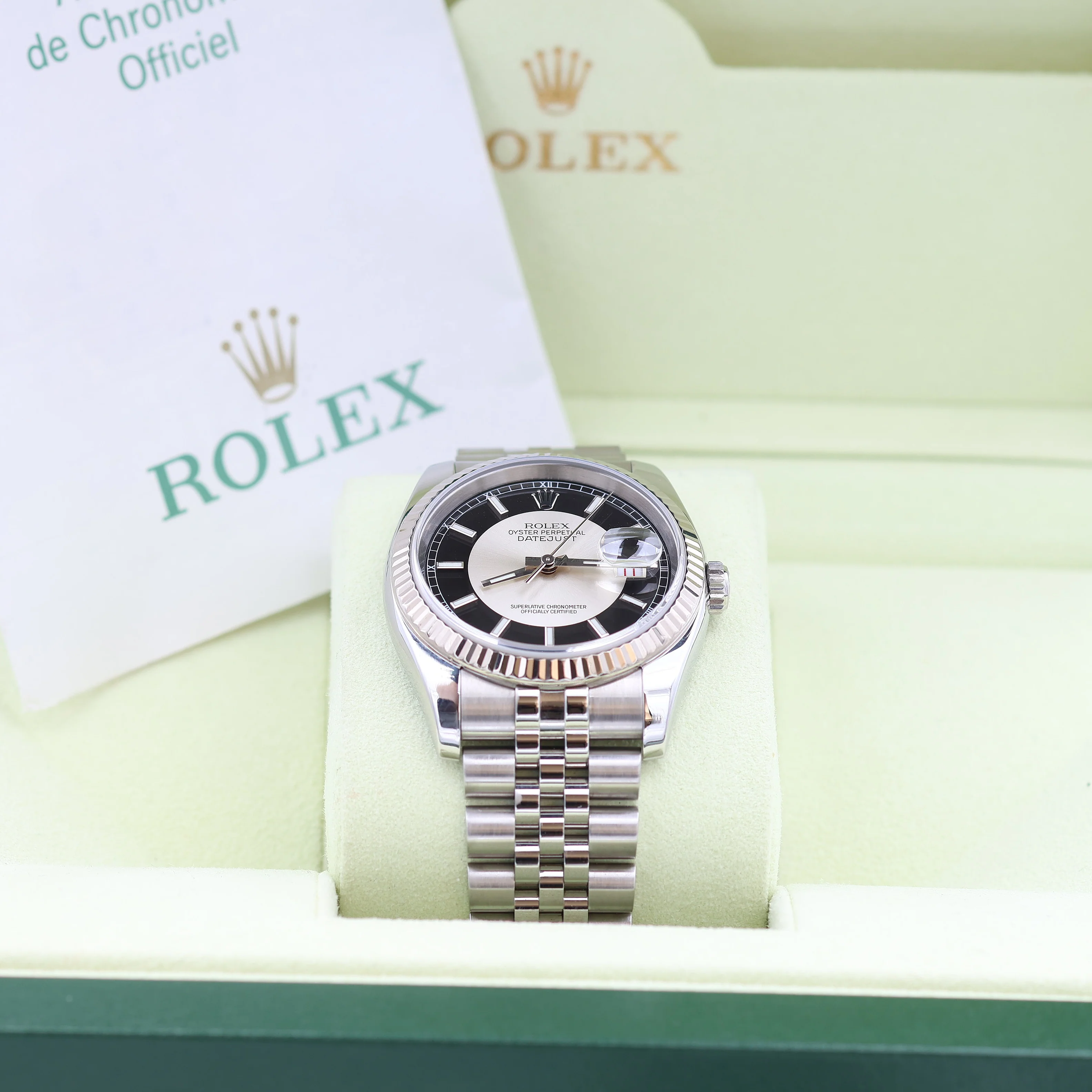 Rolex Datejust ref. 116234 Tuxedo (Silver/Black) Dial - Jubilee - Full Set - Image 5