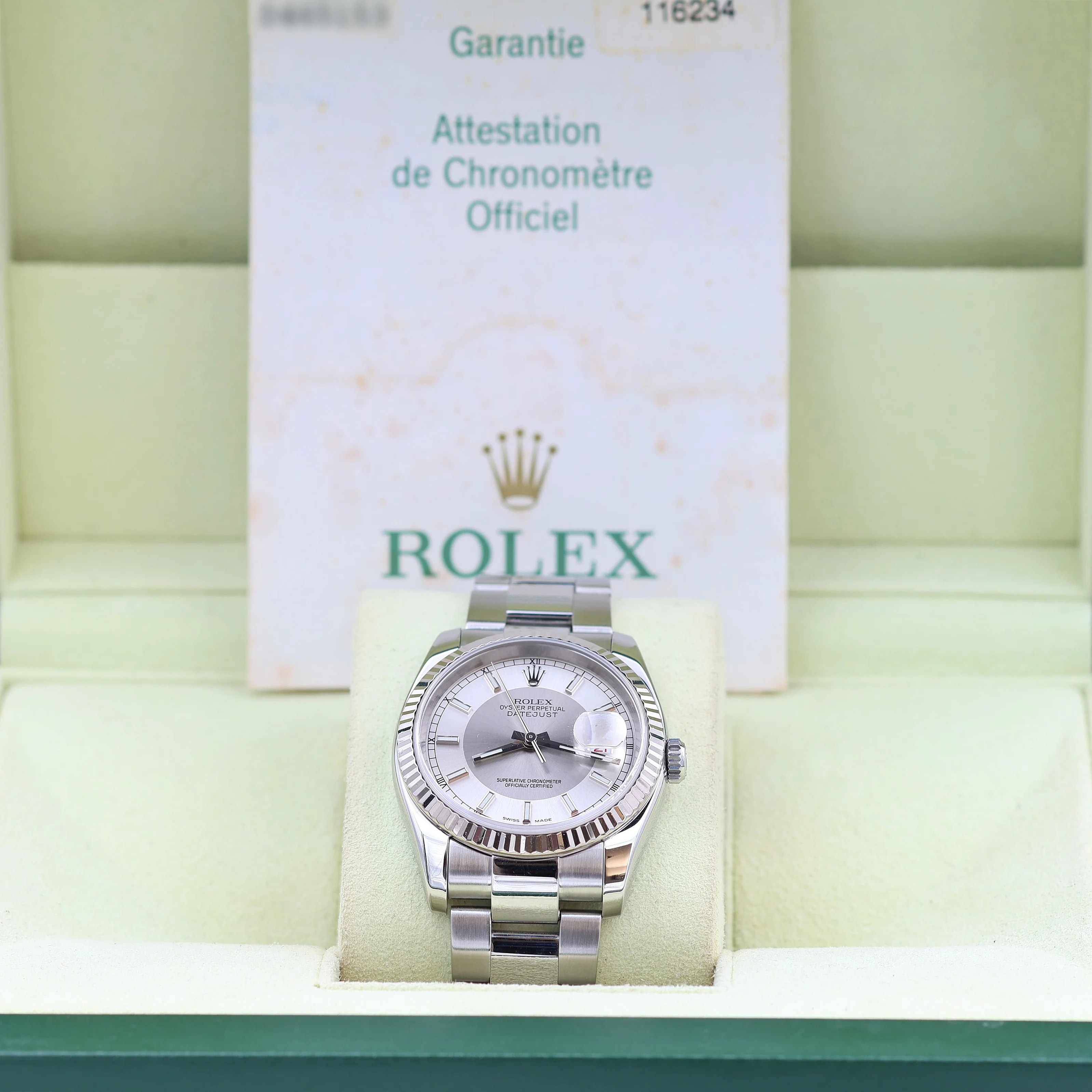 Rolex Datejust ref. 116234 Tuxedo Dial - Oyster Bracelet - Full Set - Image 2
