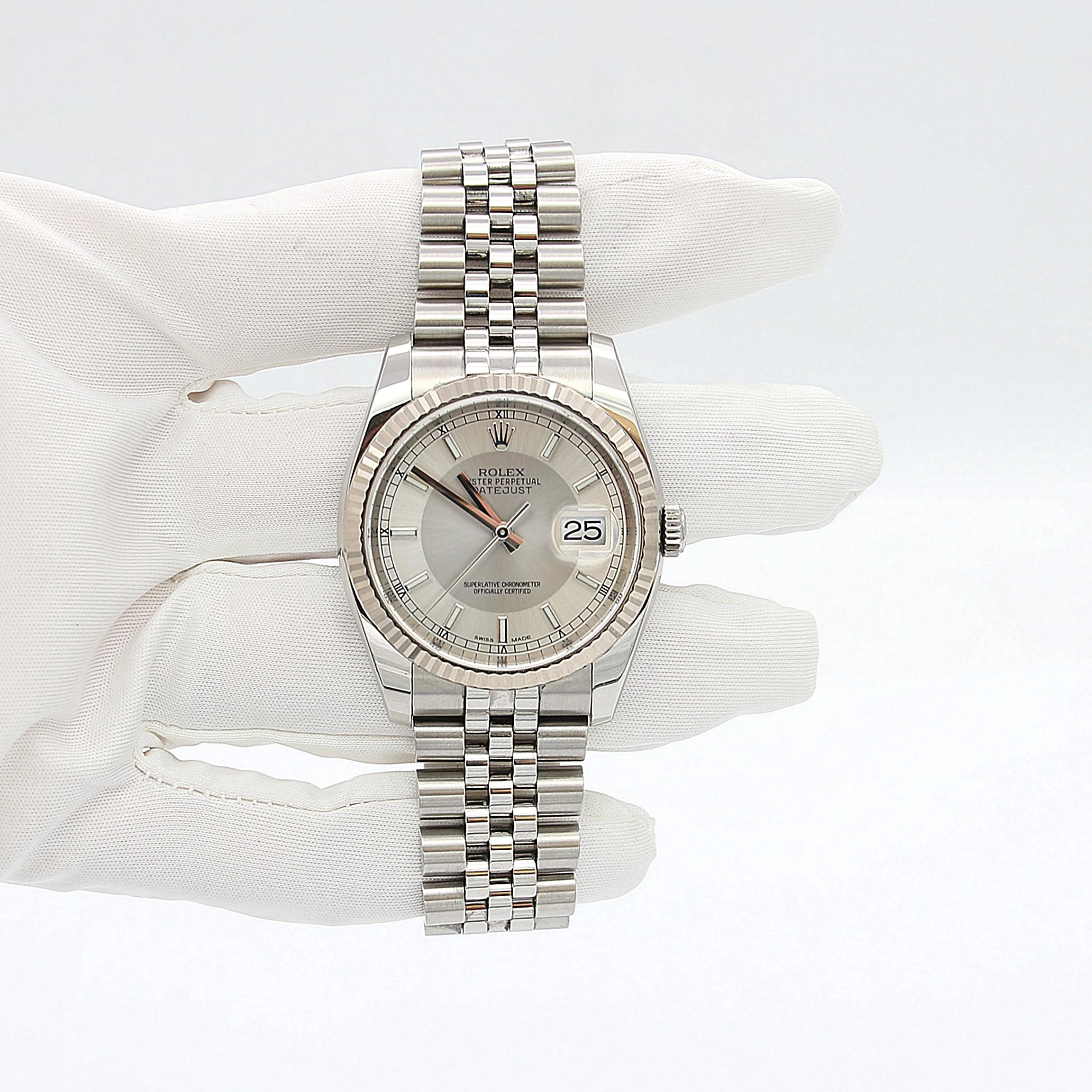 Rolex Datejust ref. 116234 Tuxedo (Silver/Grey) Dial - Jubilee - Full Set - Image 2