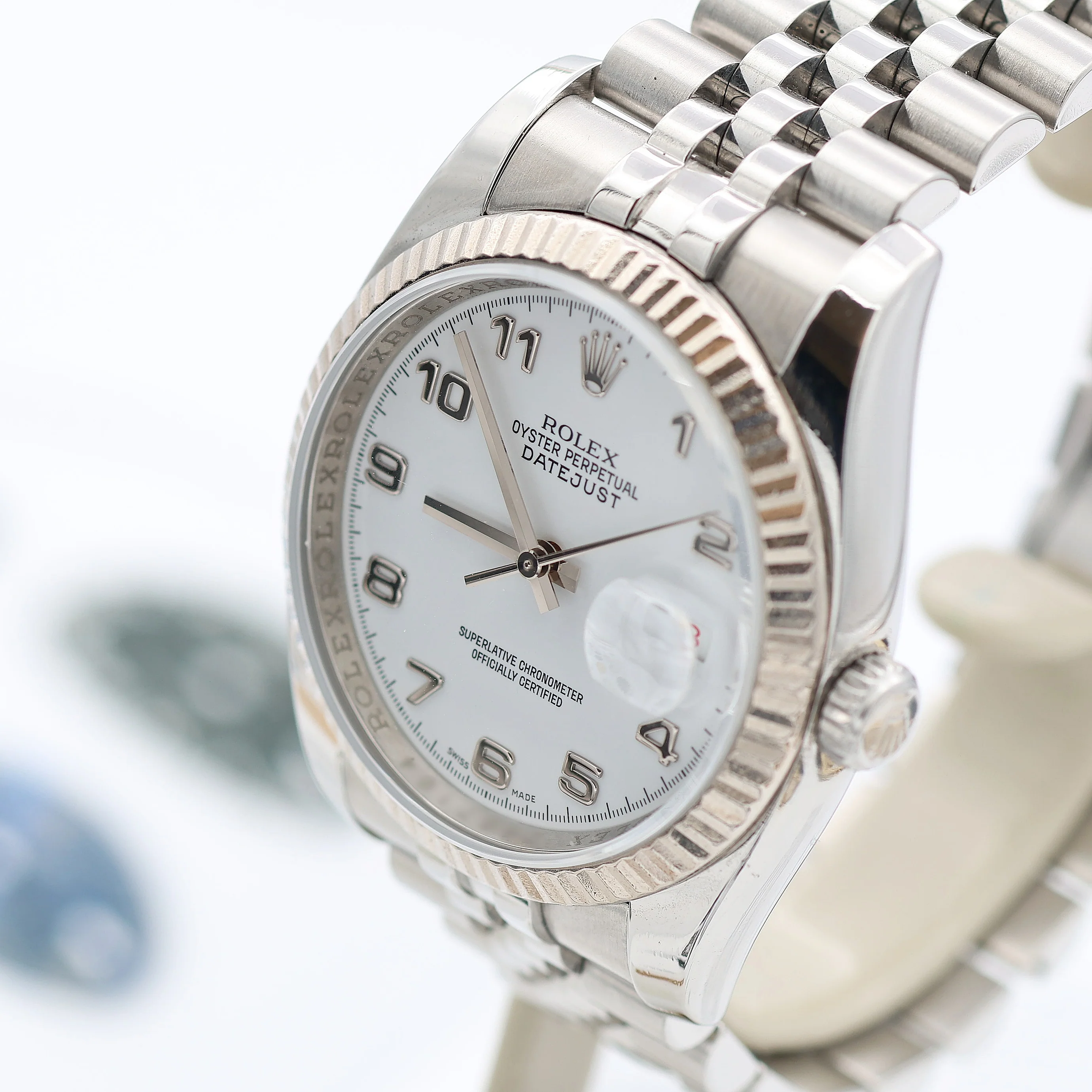Rolex Datejust ref. 116234 White Arabic Dial - Jubilee - Full Set - Image 10