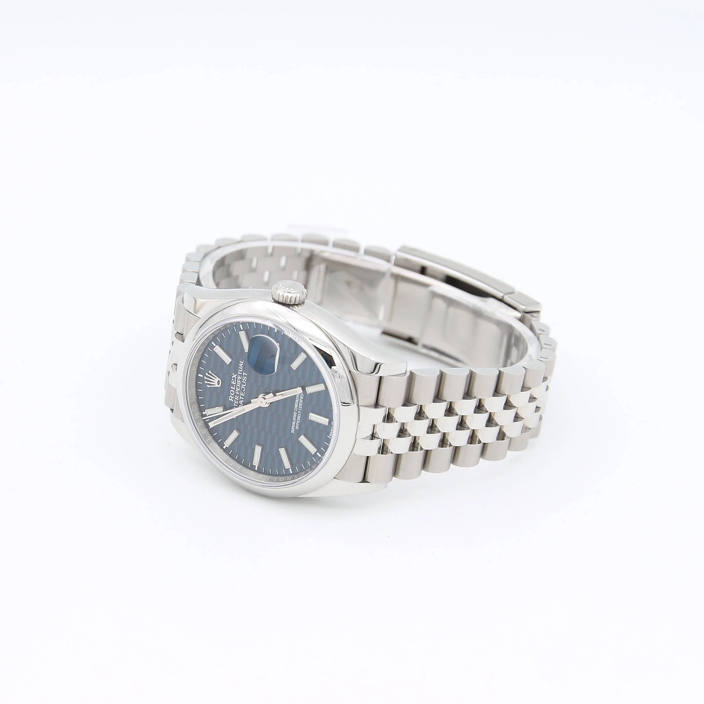 Rolex Datejust ref. 126200 Blue Motif Dial Jubilee bracelet - Full Set - Image 6