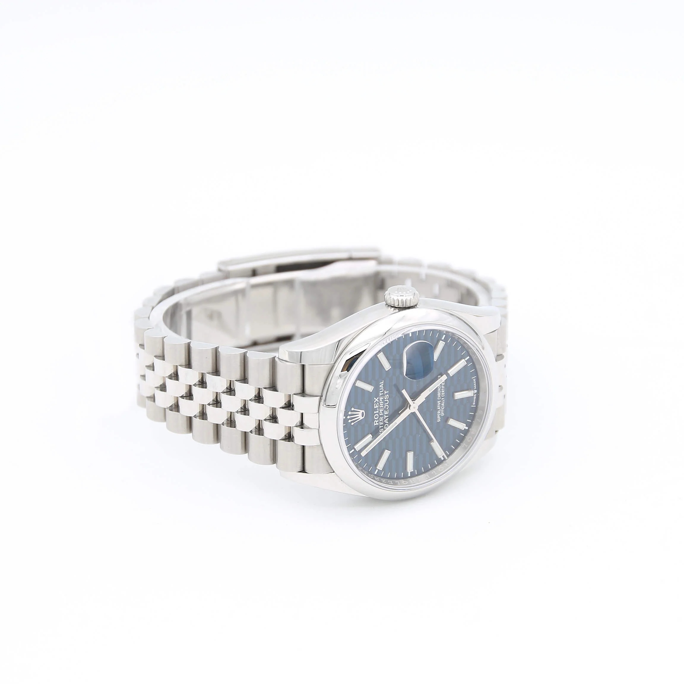Rolex Datejust ref. 126200 Blue Motif Dial Jubilee bracelet - Full Set - Image 7