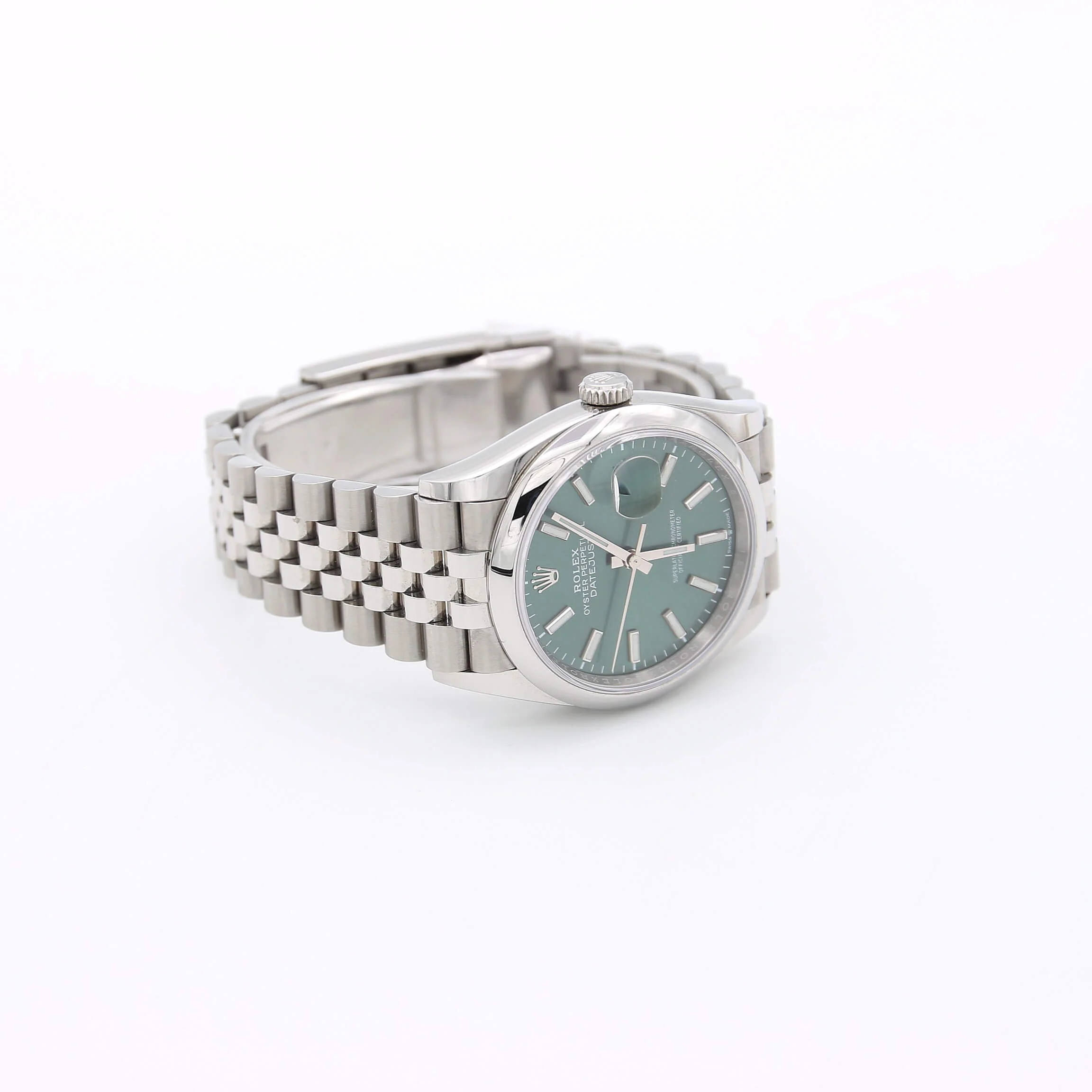 Rolex Datejust ref. 126200 Green Dial Jubilee bracelet - Full Set - Image 4