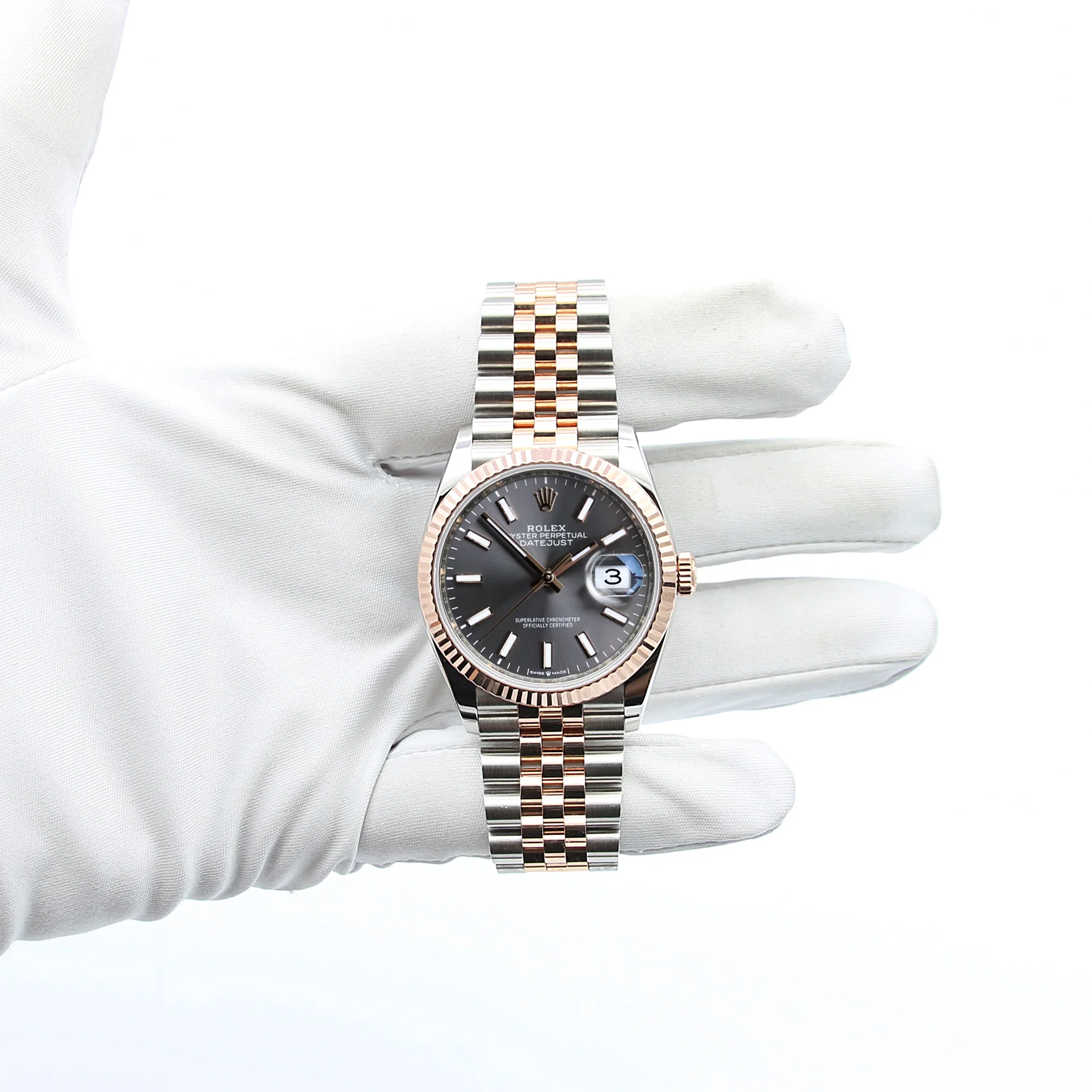 Rolex Datejust ref. 126231 - Grey Rhodium Dial - Full Set - Image 3