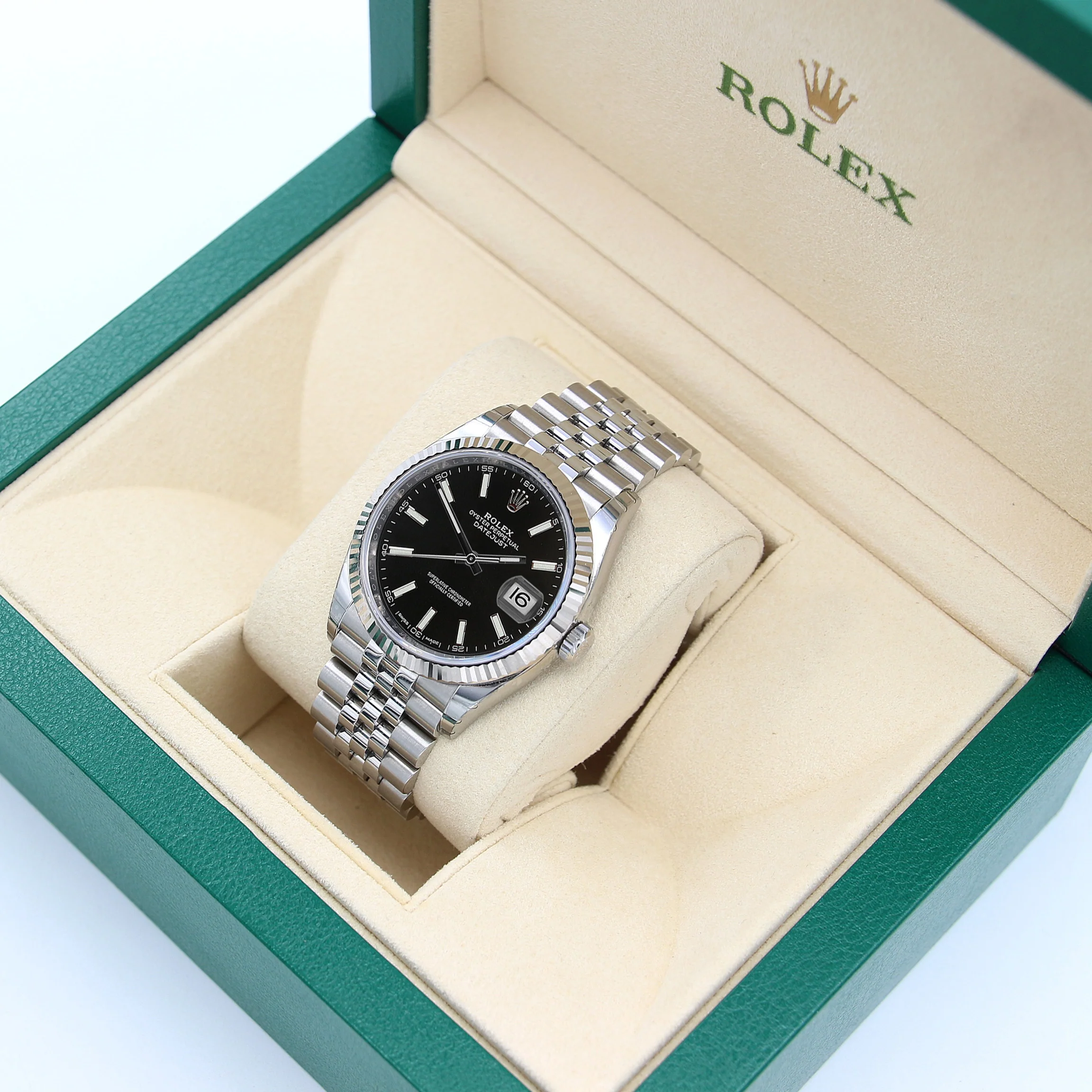 Rolex Datejust ref. 126234 Black Dial Jubilee bracelet - Full Set - Image 2