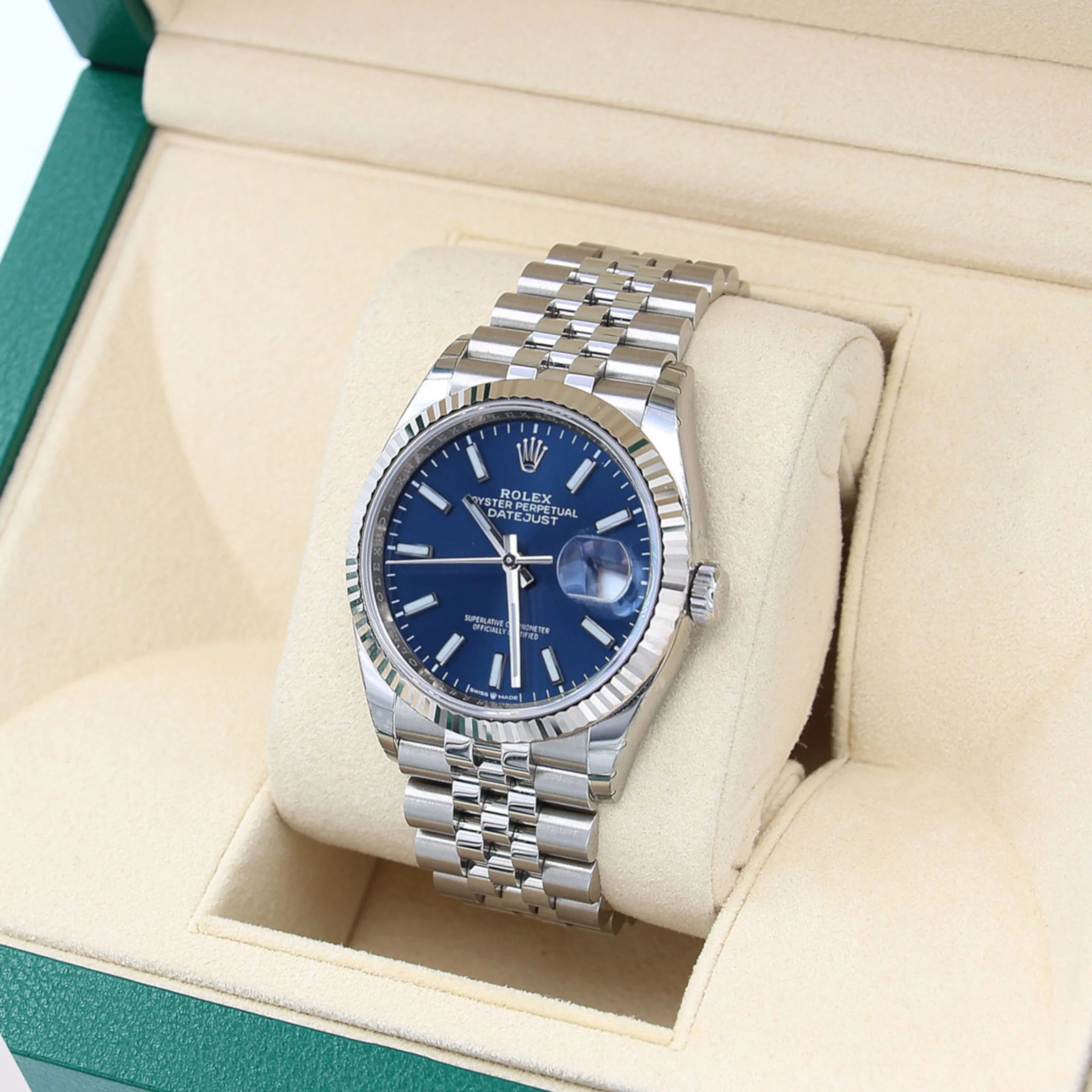 Rolex Datejust ref. 126234 Blue Dial Jubilee bracelet - Full Set - Image 2