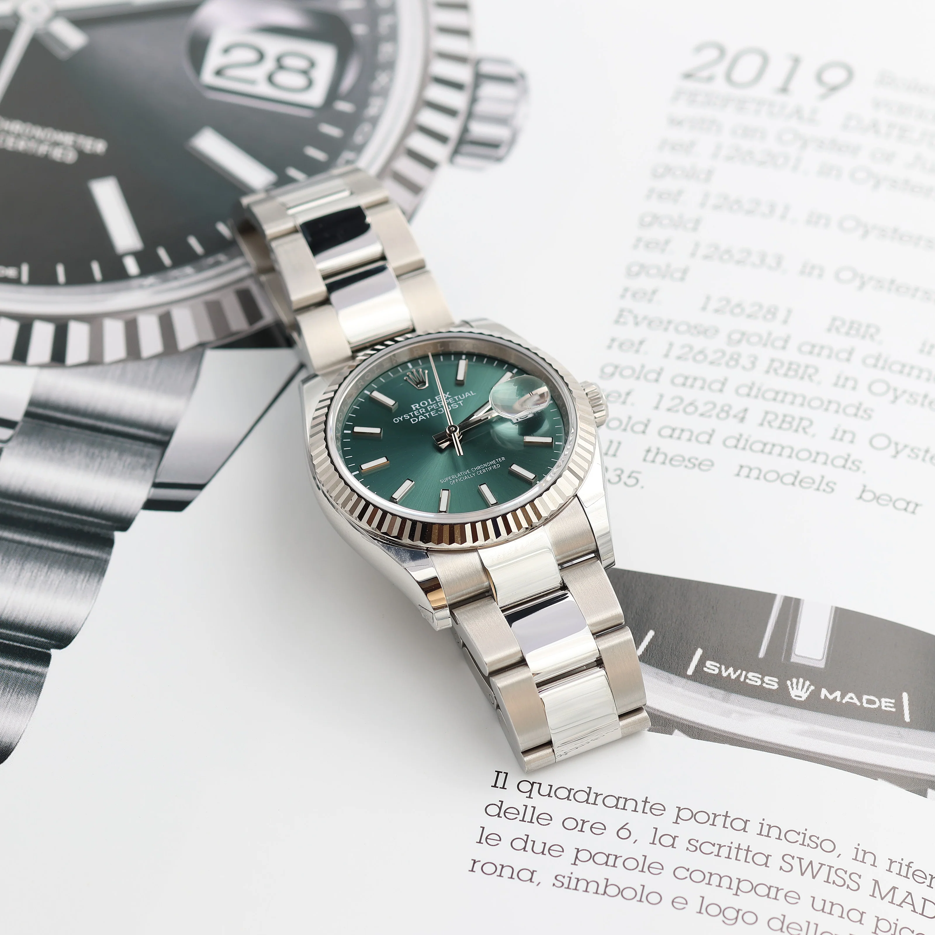 Rolex Datejust ref. 126234 Green Dial - Oyster bracelet - Image 6