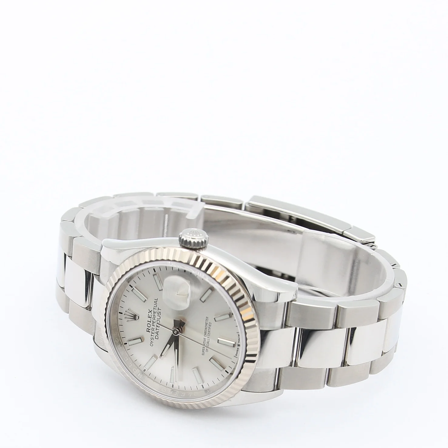 Rolex Datejust ref. 126234 Silver Dial Oyster bracelet - Full Set - Image 5