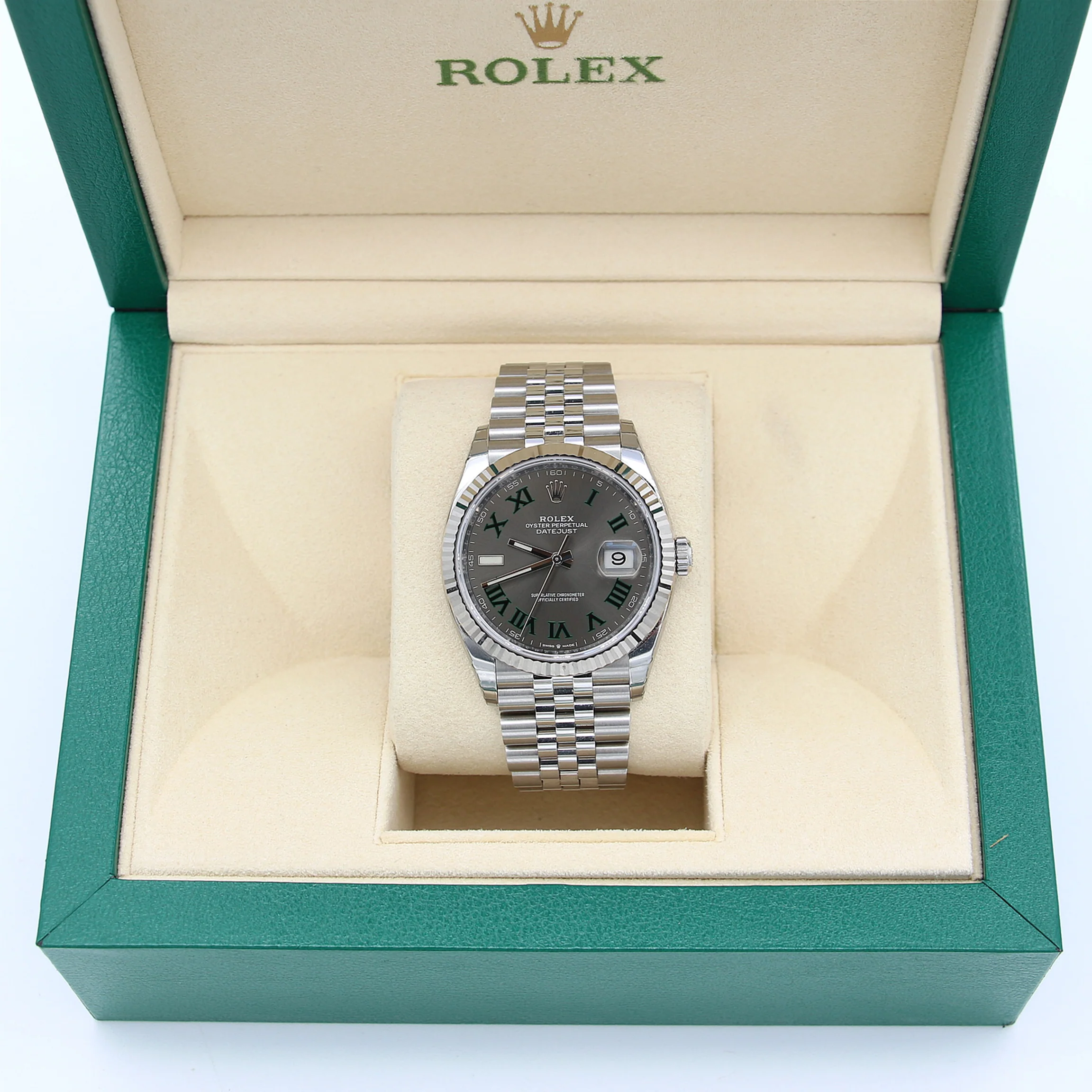Rolex Datejust ref. 126234 Wimbledon Dial Jubilee bracelet - Full Set - Image 2