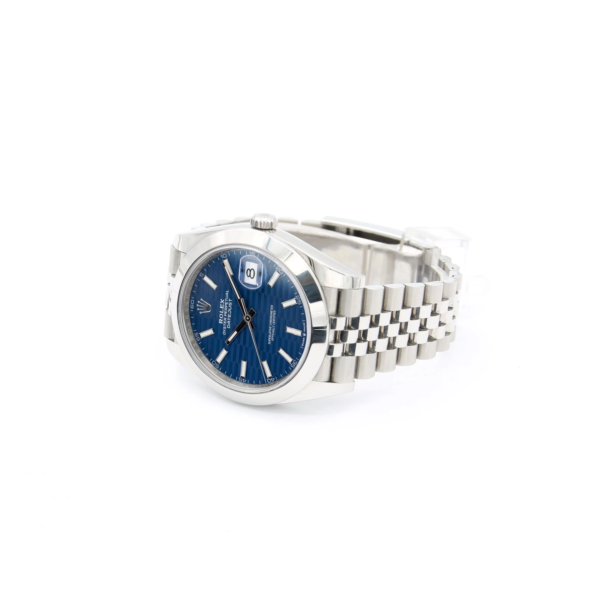 Rolex Datejust ref. 126300 Blue Motif Jubilee bracelet - Full Set - Image 4