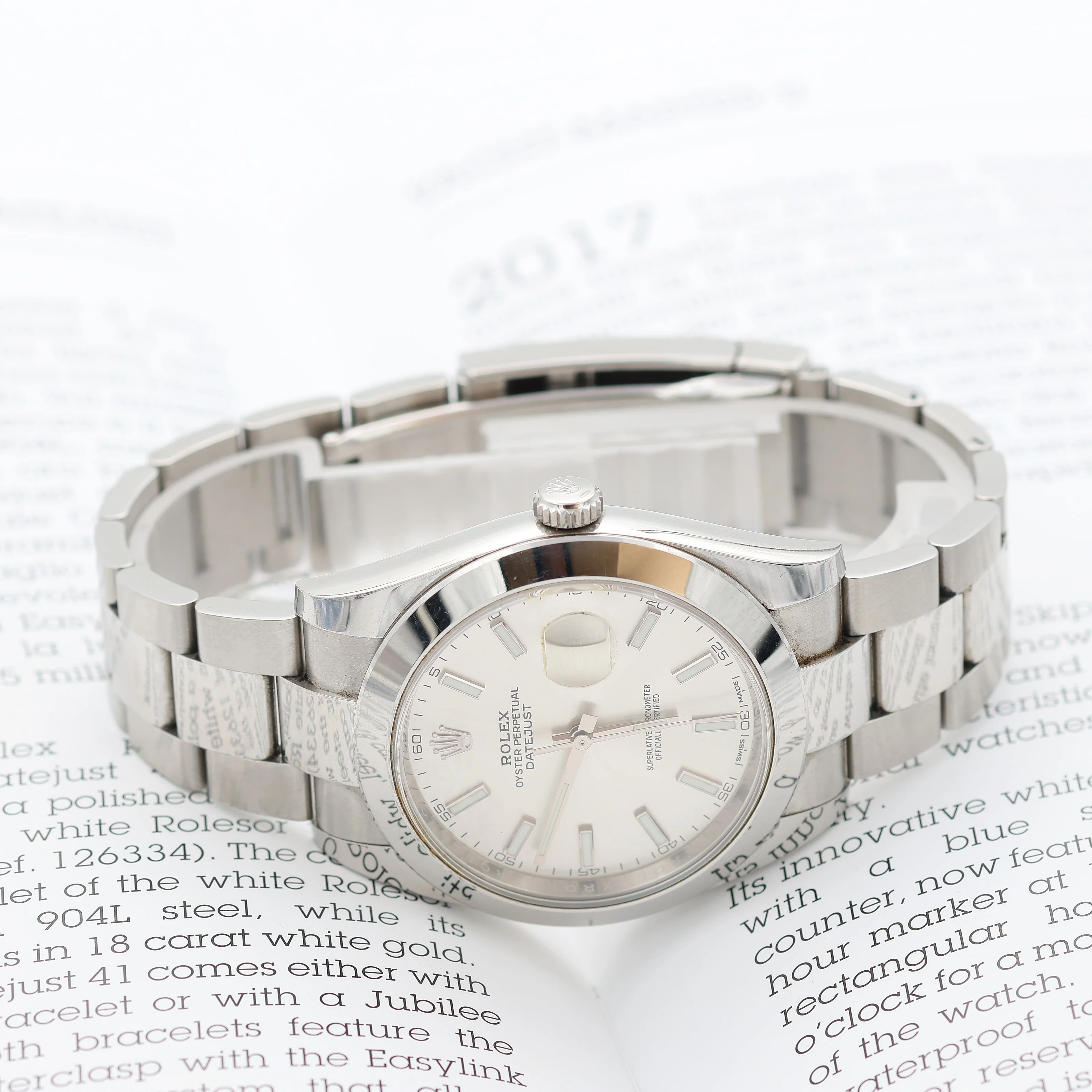 Rolex Datejust ref. 126300 Silver Dial Oyster bracelet - Full Set - Image 8