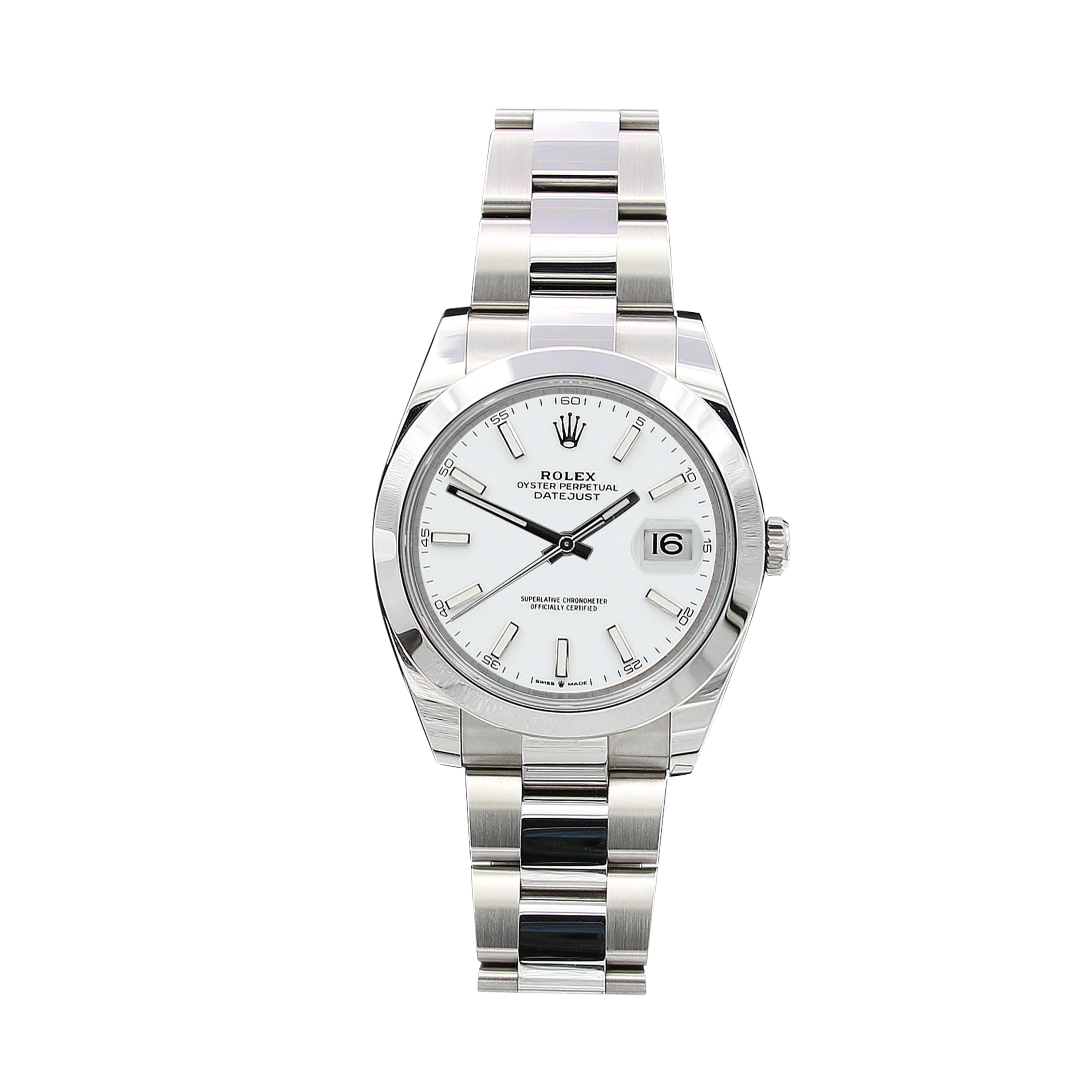 Rolex Datejust ref. 126300 White Dial Oyster bracelet - Full Set