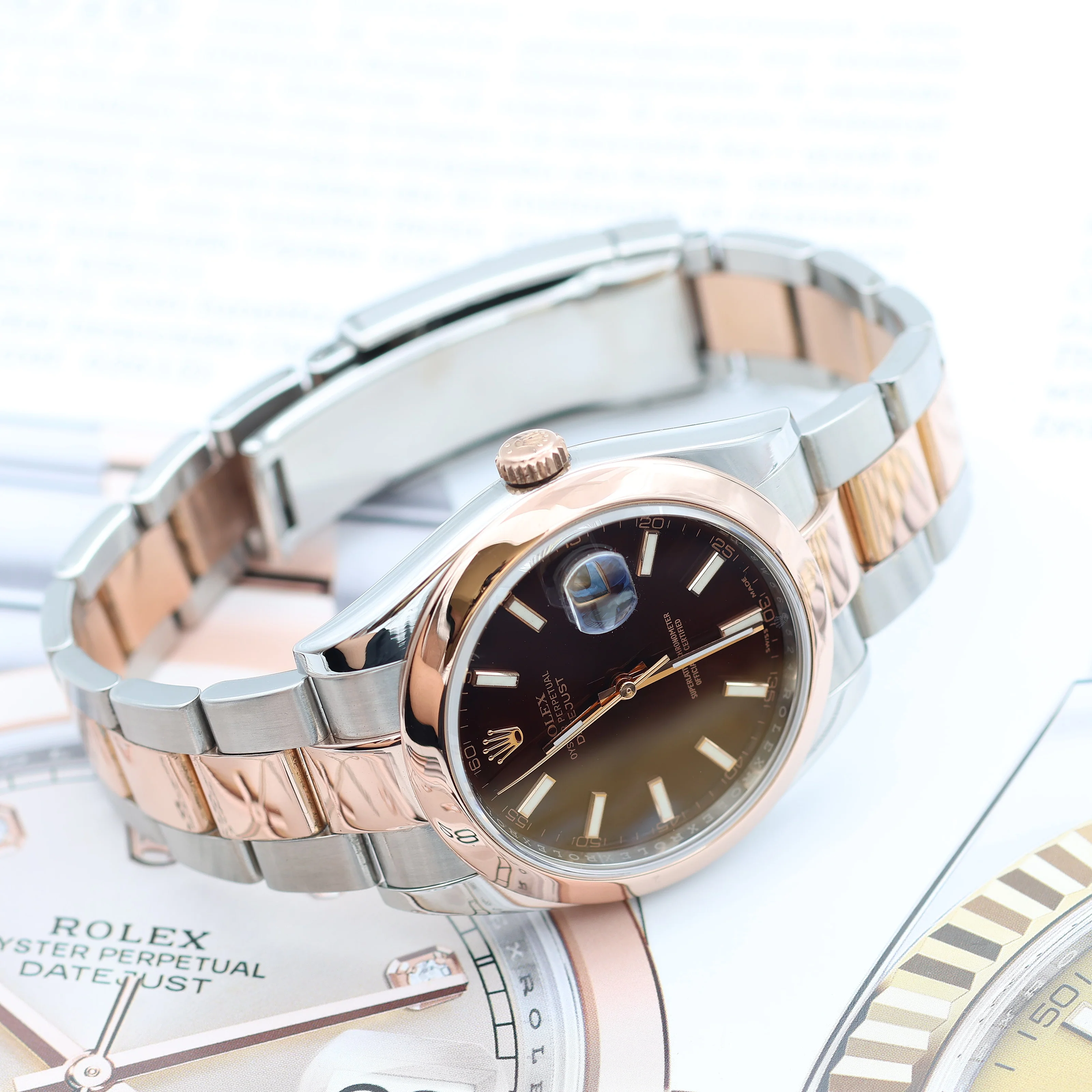 Rolex Datejust ref. 126301 Chocolate Dial Oyster bracelet - Full Set - Image 8