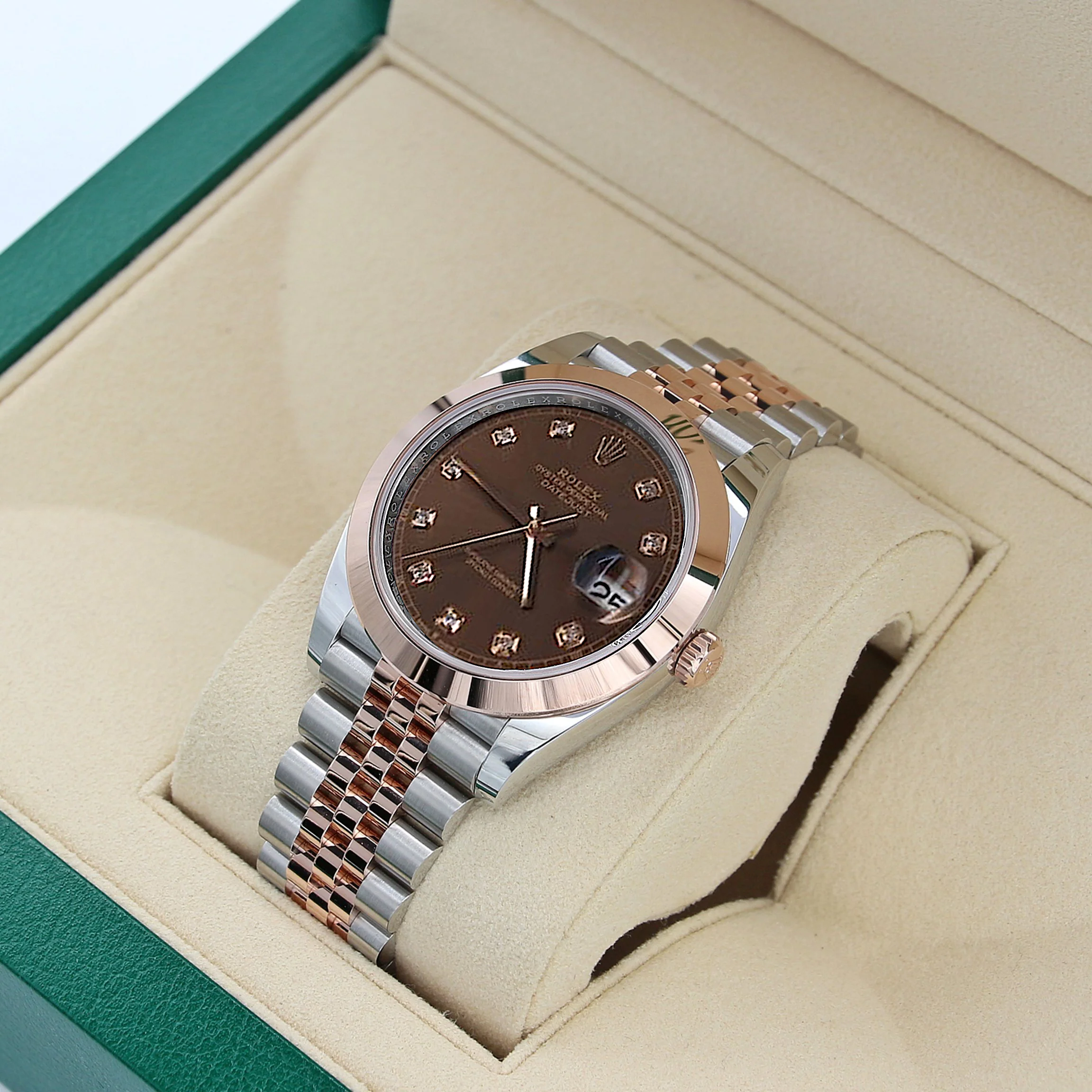 Rolex Datejust ref. 126301 Chocolate Diamonds Dial Jubilee bracelet - Full Set - Image 3