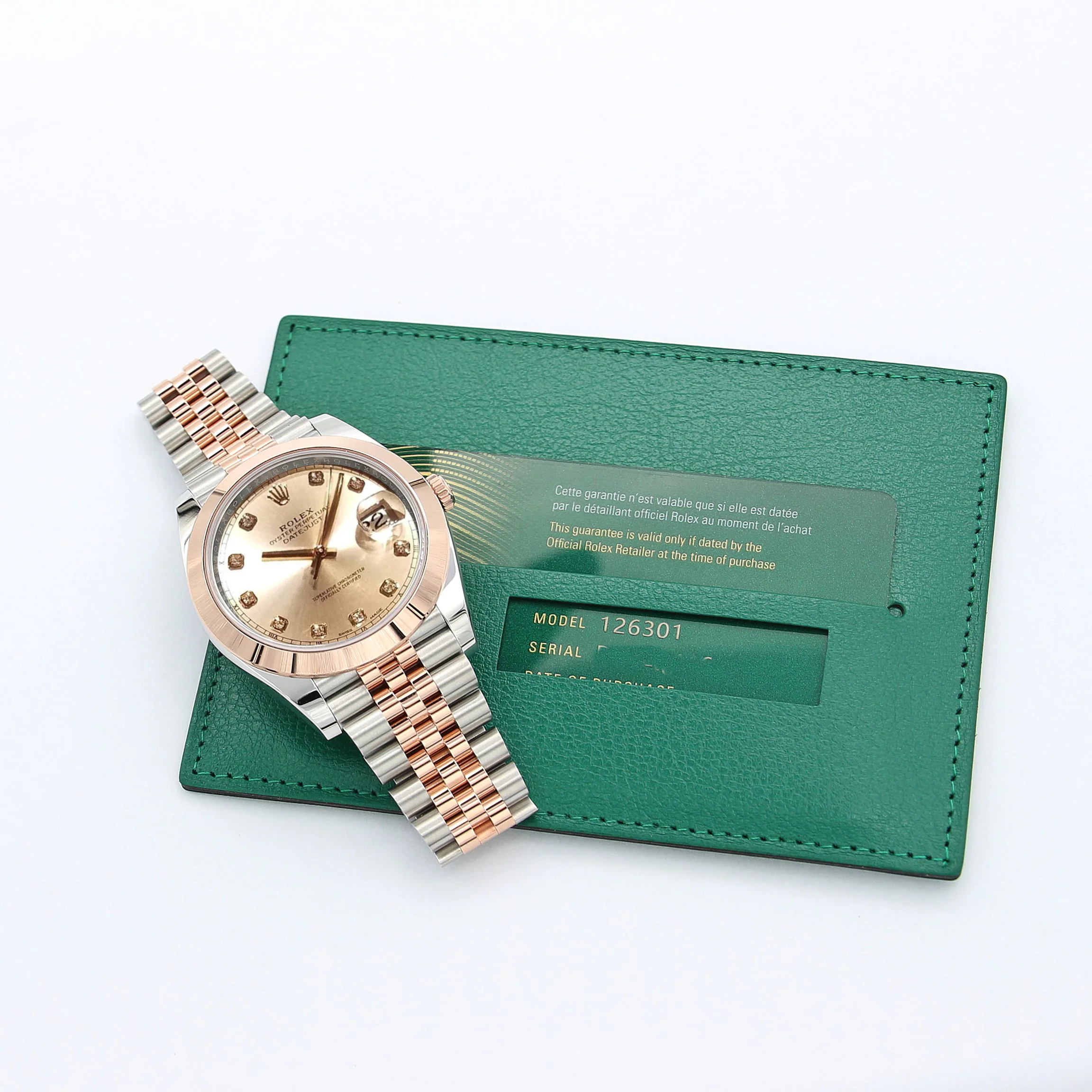 Rolex Datejust ref. 126301 Sundust Diamonds Dial Jubilee bracelet - Full Set - Image 4