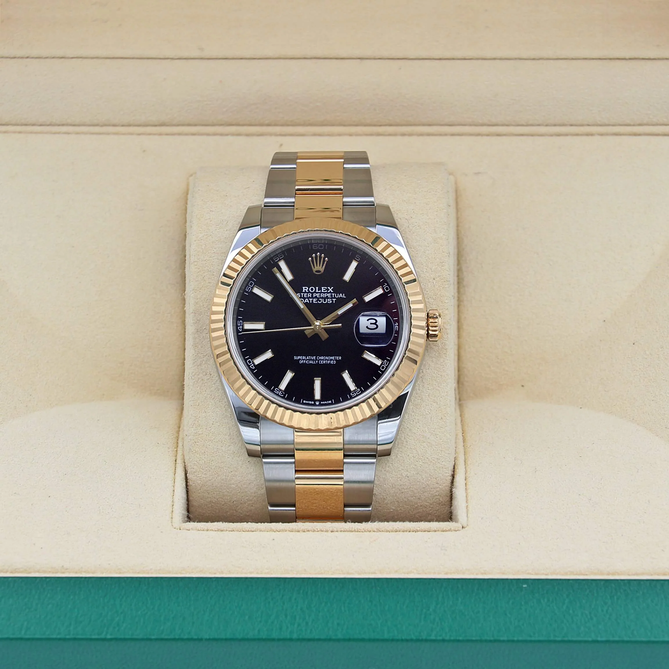 Rolex Datejust ref. 126333 Black Dial Oyster bracelet - Full Set - Image 2