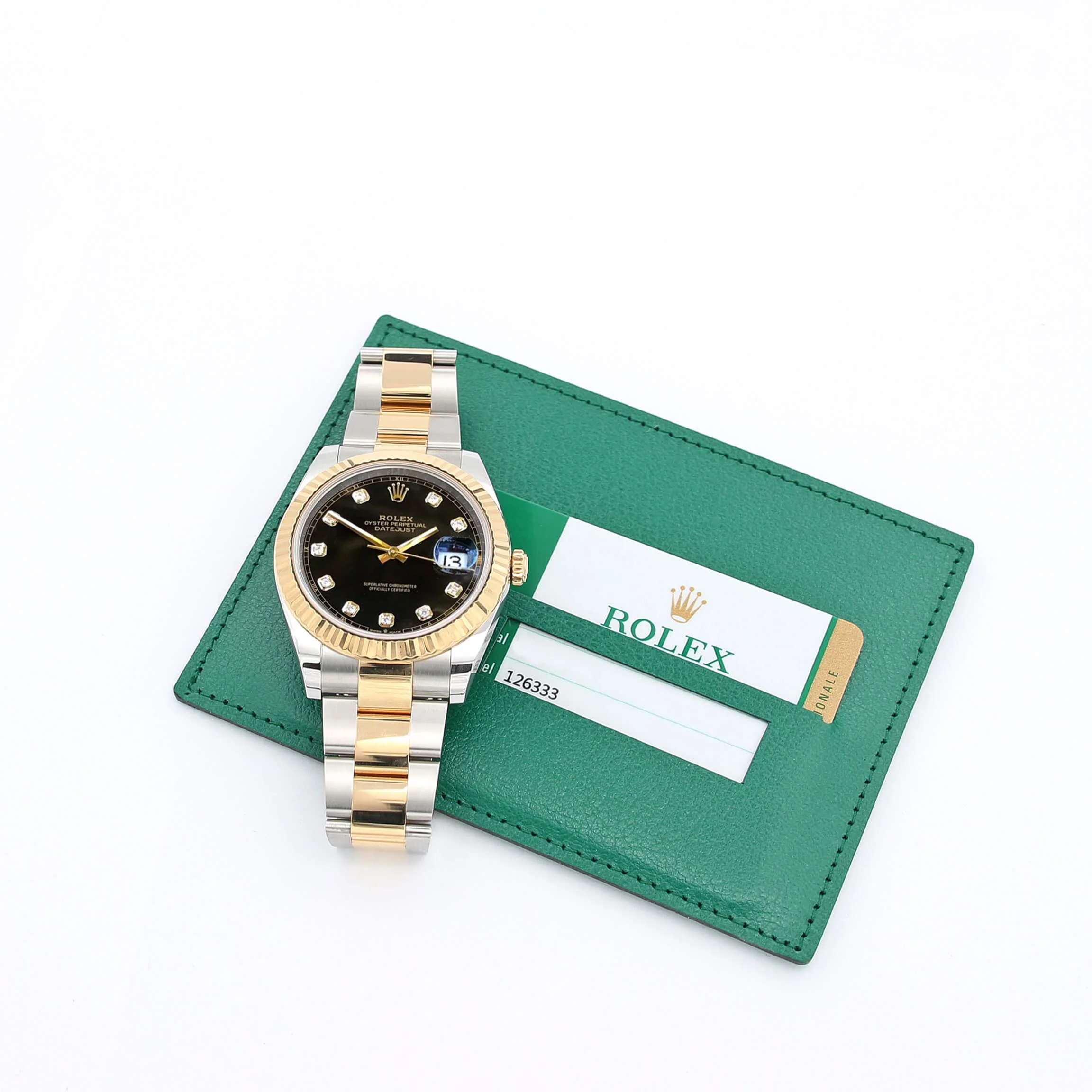 Rolex Datejust ref. 126333 Black Diamonds Dial Oyster bracelet - Full Set - Image 3