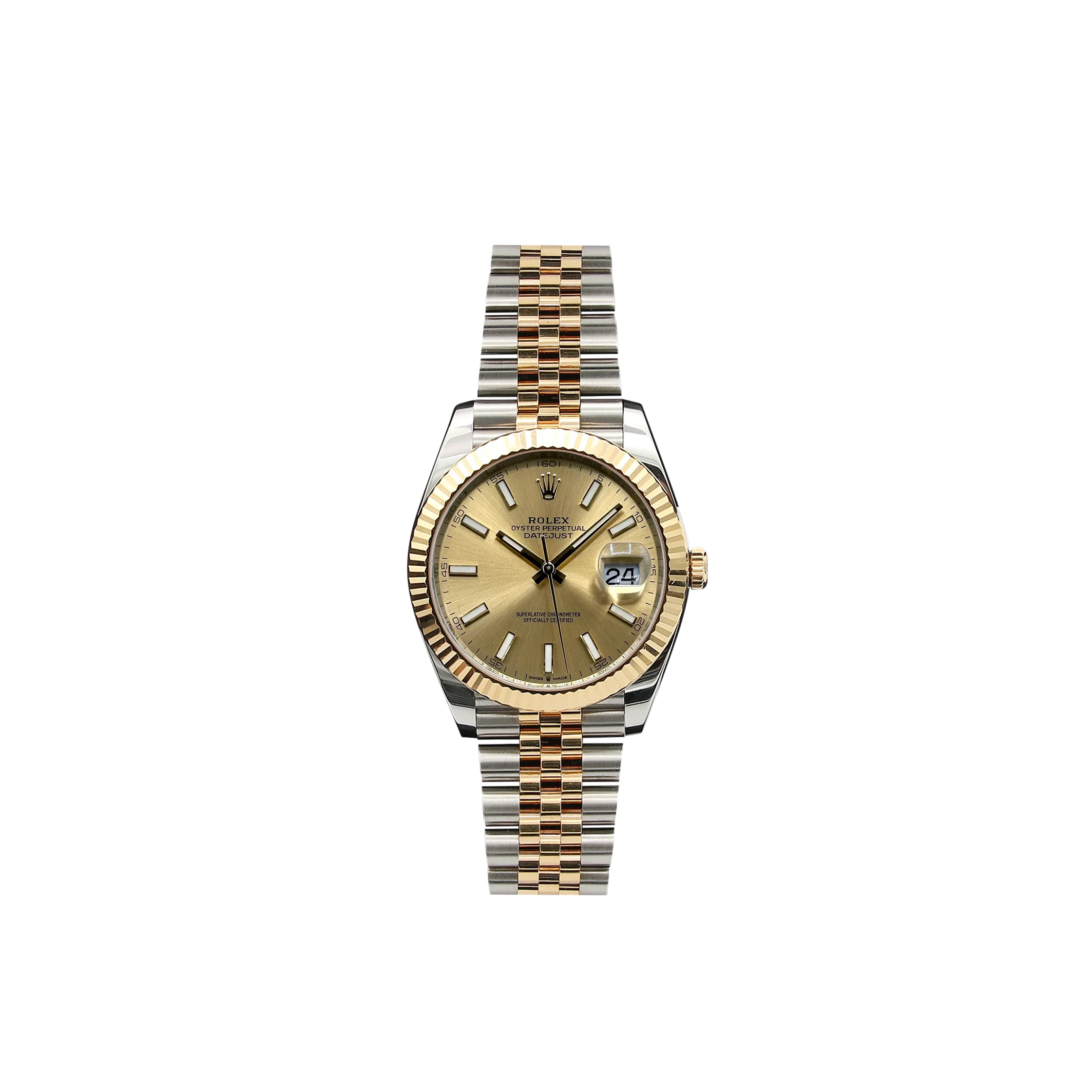 Rolex Datejust ref. 126333 Champagne Dial Jubilee bracelet - Full Set