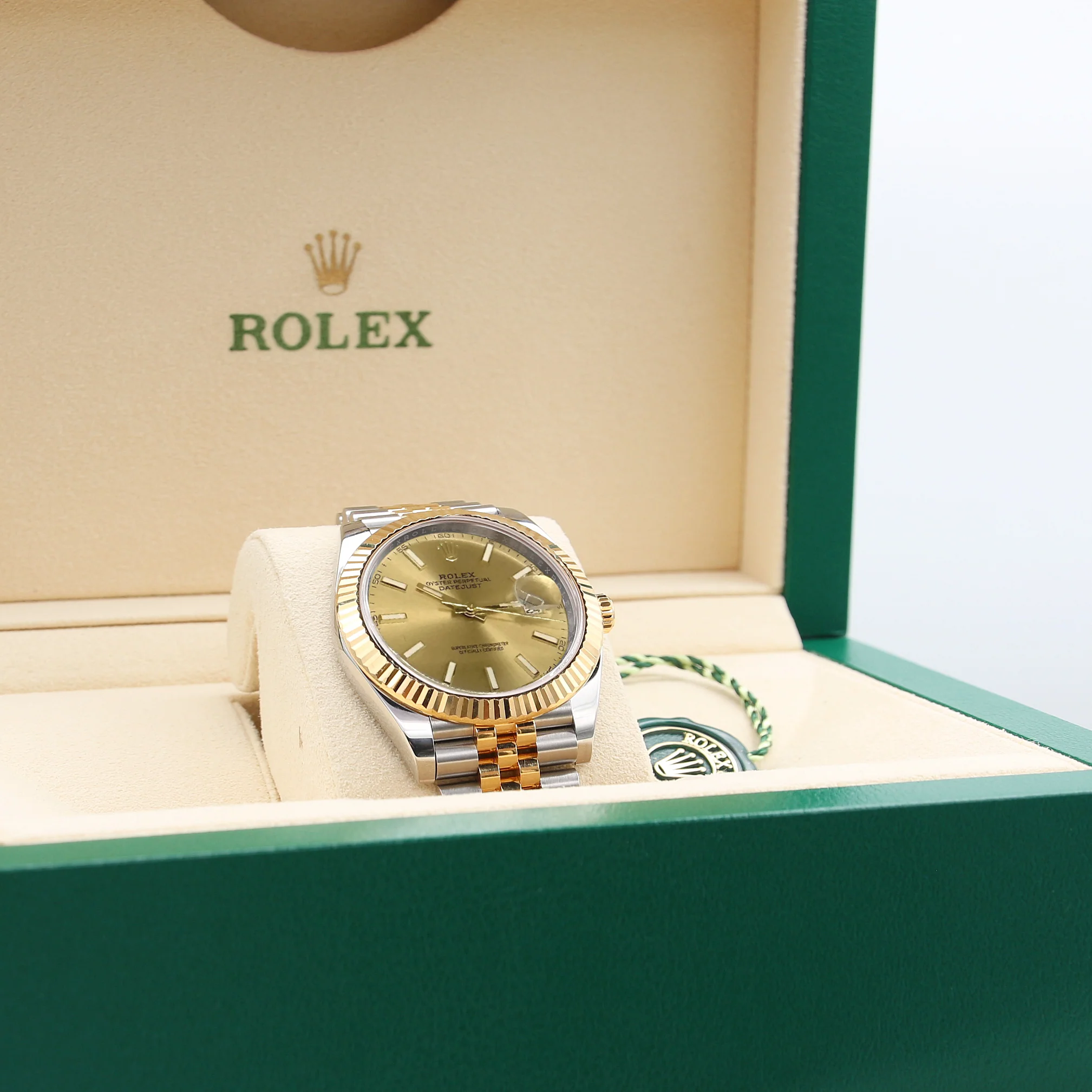 Rolex Datejust ref. 126333 Champagne Dial Jubilee bracelet - Full Set - Image 2
