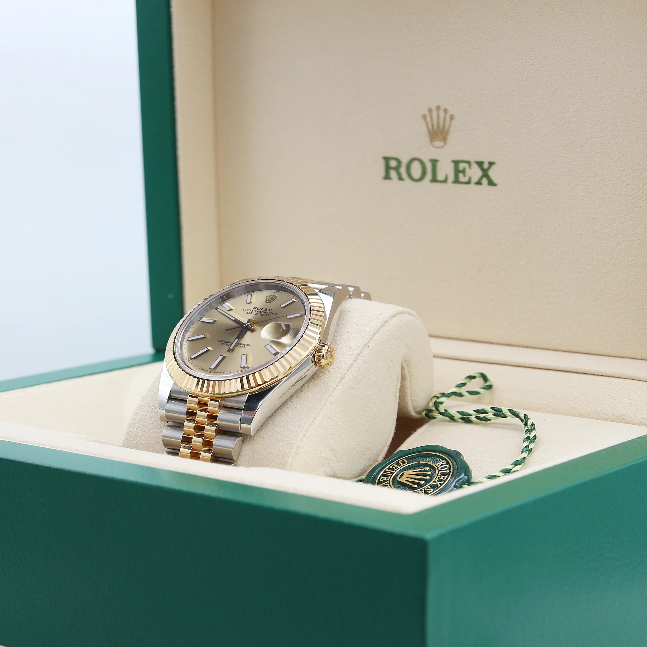 Rolex Datejust ref. 126333 Champagne Dial Jubilee bracelet - Full Set - Image 3