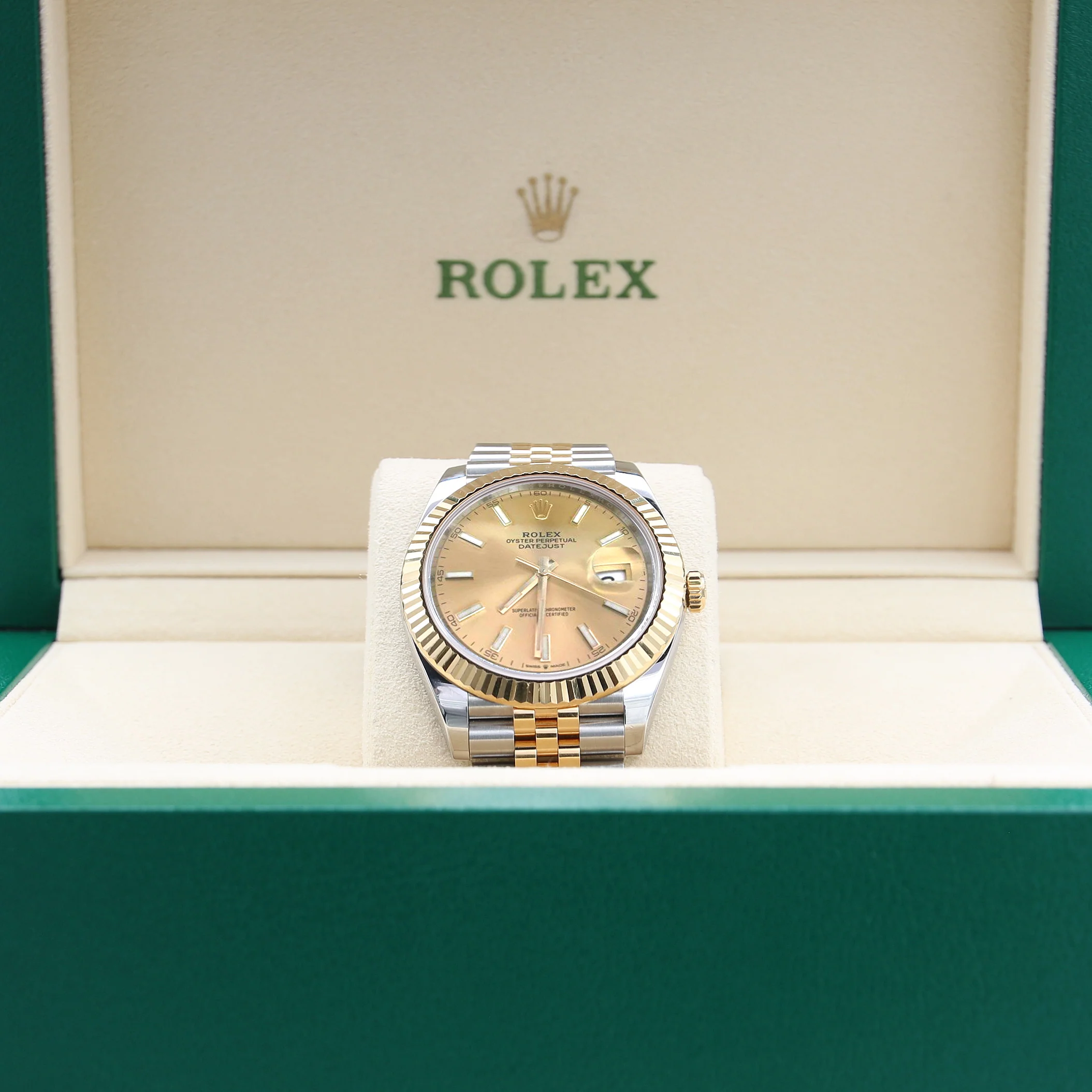 Rolex Datejust ref. 126333 Champagne Dial Jubilee bracelet - Full Set - Image 4