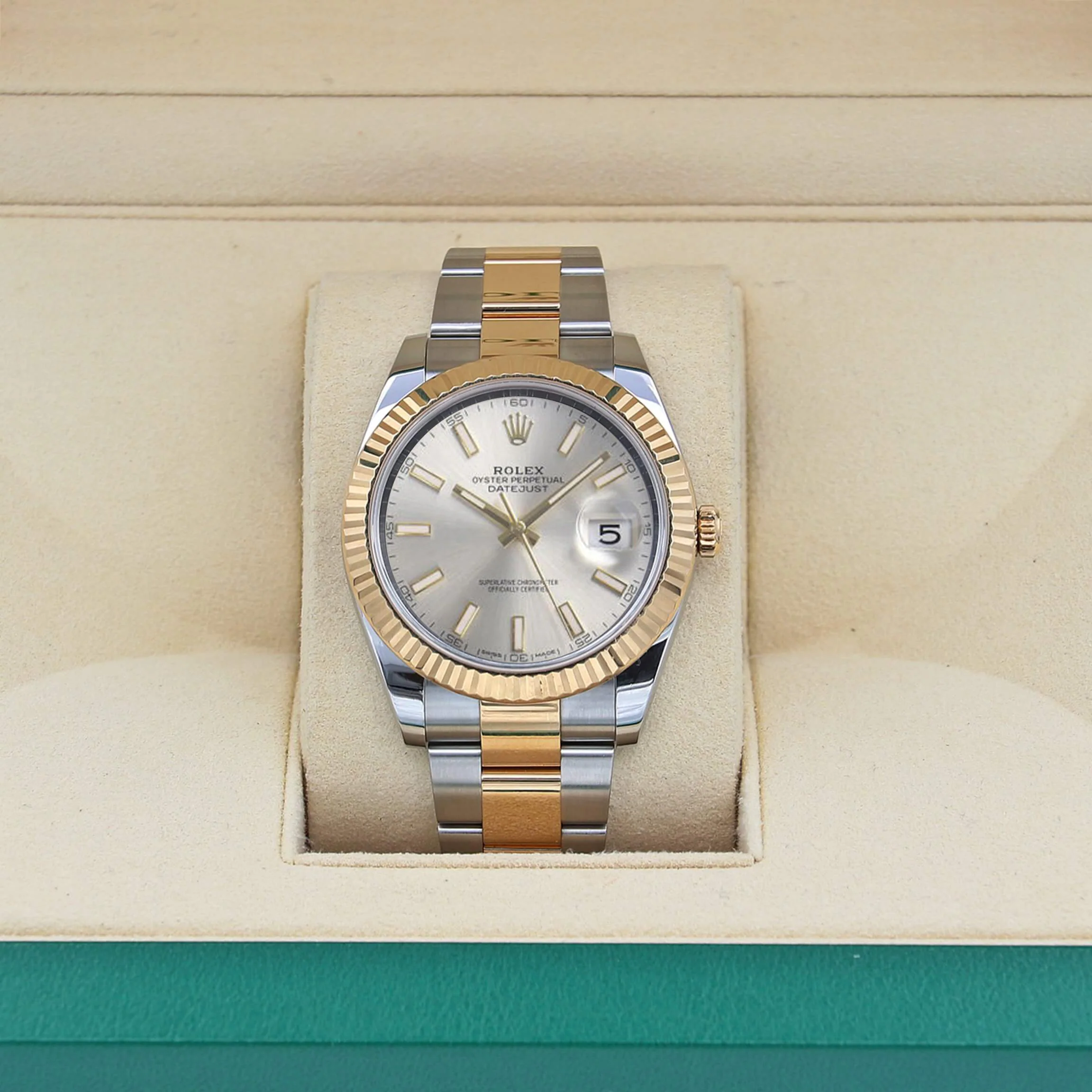 Rolex Datejust ref. 126333 Silver Dial Oyster bracelet - Full Set - Image 2