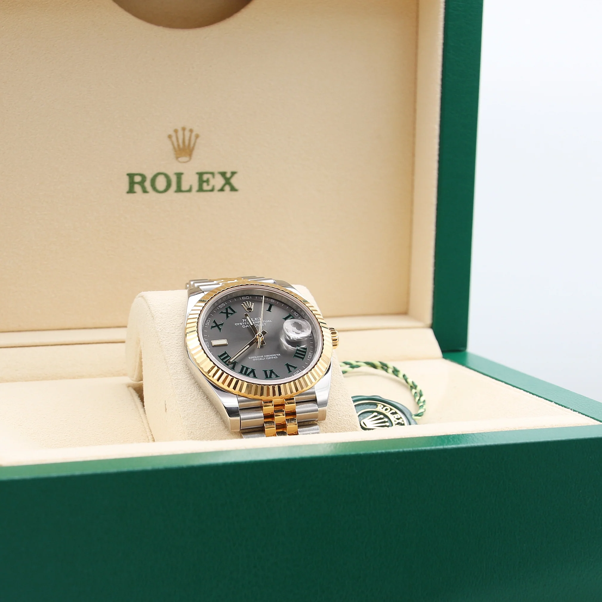 Rolex Datejust ref. 126333 Wimbledon Dial Jubilee bracelet - Full Set - Image 3