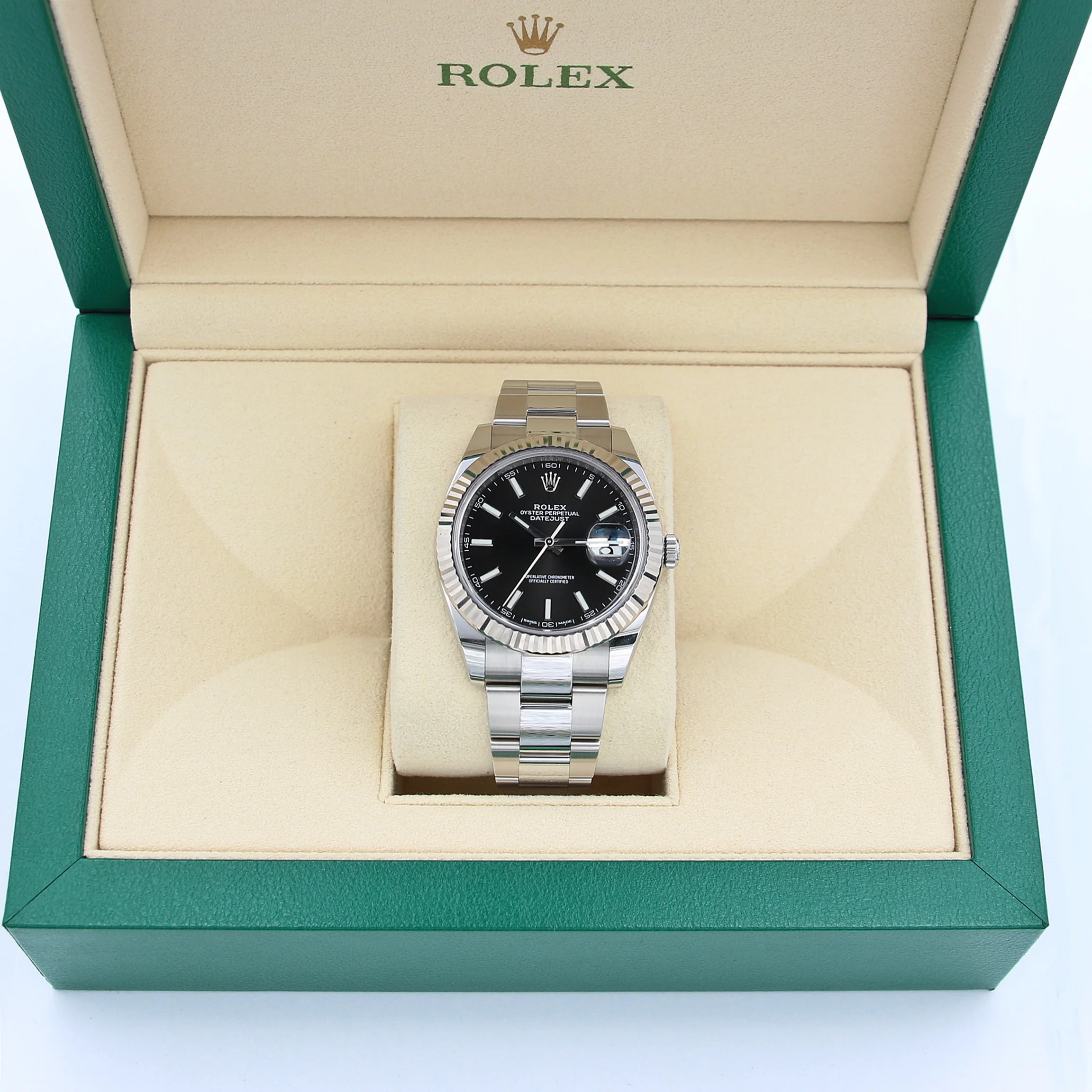 Rolex Datejust ref. 126334 Black Dial Oyster bracelet - Full Set - Image 3