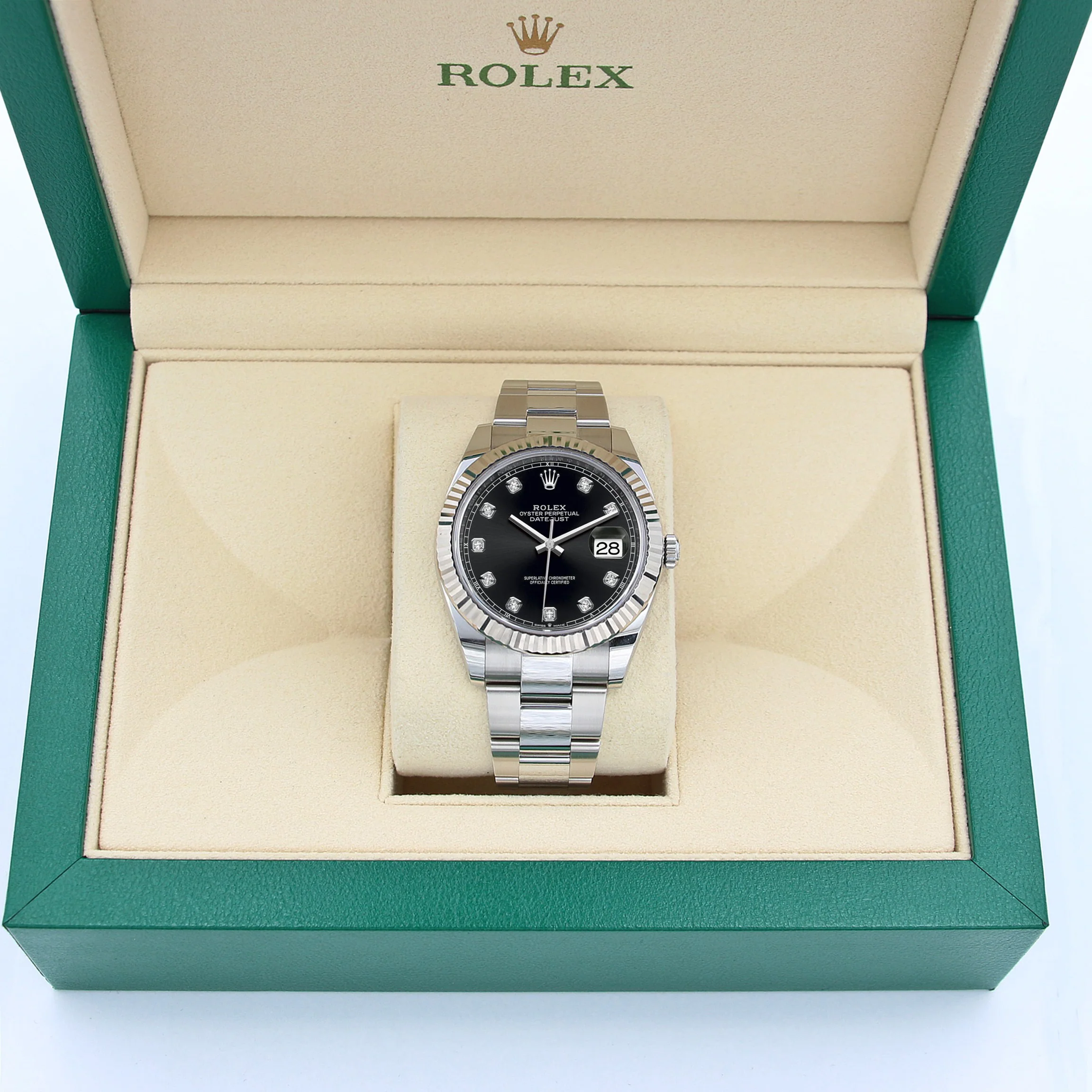 Rolex Datejust ref. 126334 Black Diamonds Dial Oyster bracelet - Full Set - Image 2