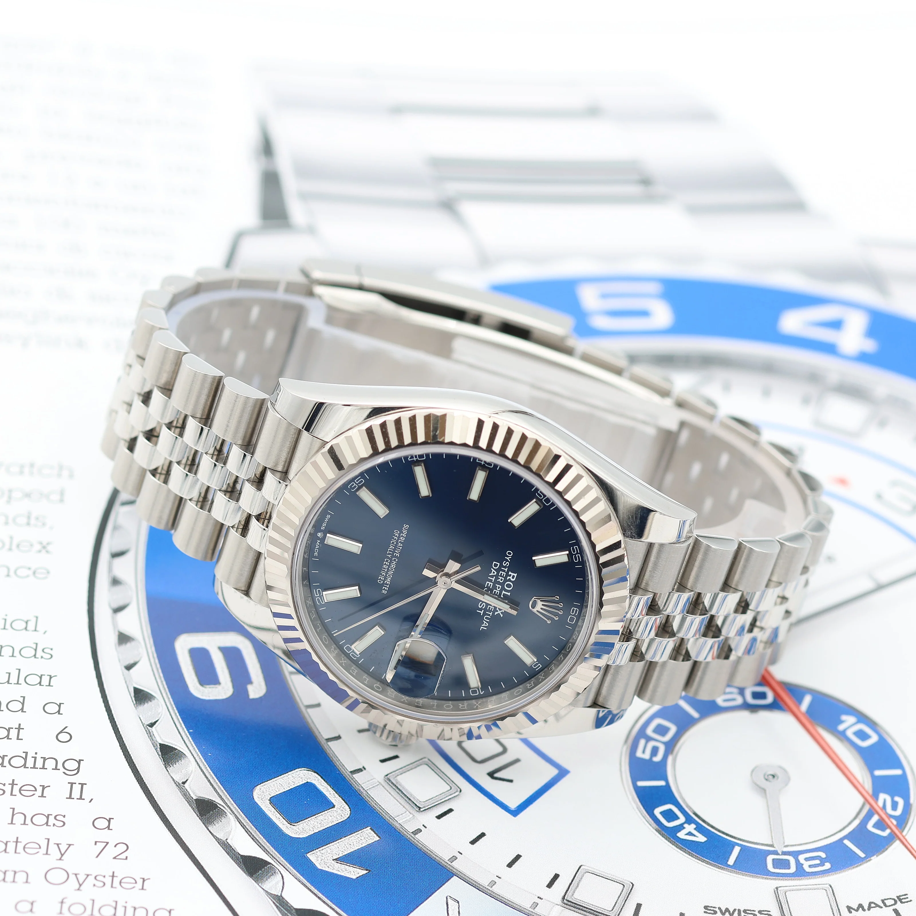 Rolex Datejust ref. 126334 Blue Dial Jubilee bracelet - Full Set - Image 10