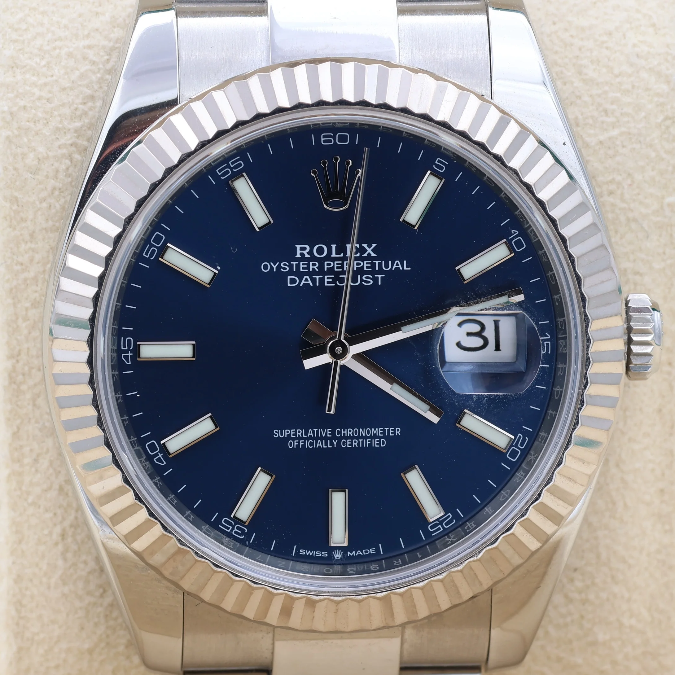 Rolex Datejust ref. 126334 Blue Dial Oyster bracelet - Full Set