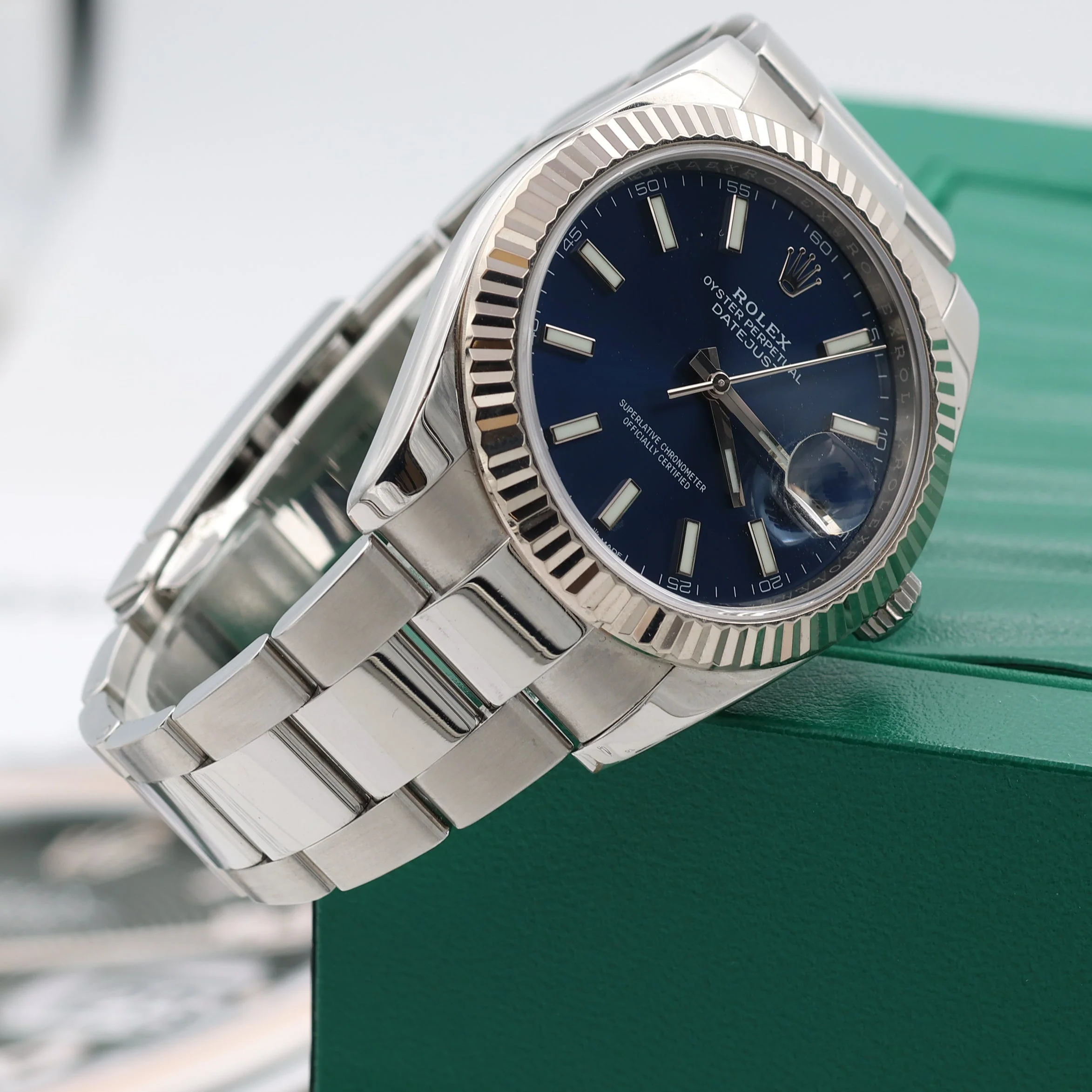 Rolex Datejust ref. 126334 Blue Dial Oyster bracelet - Full Set - Image 5