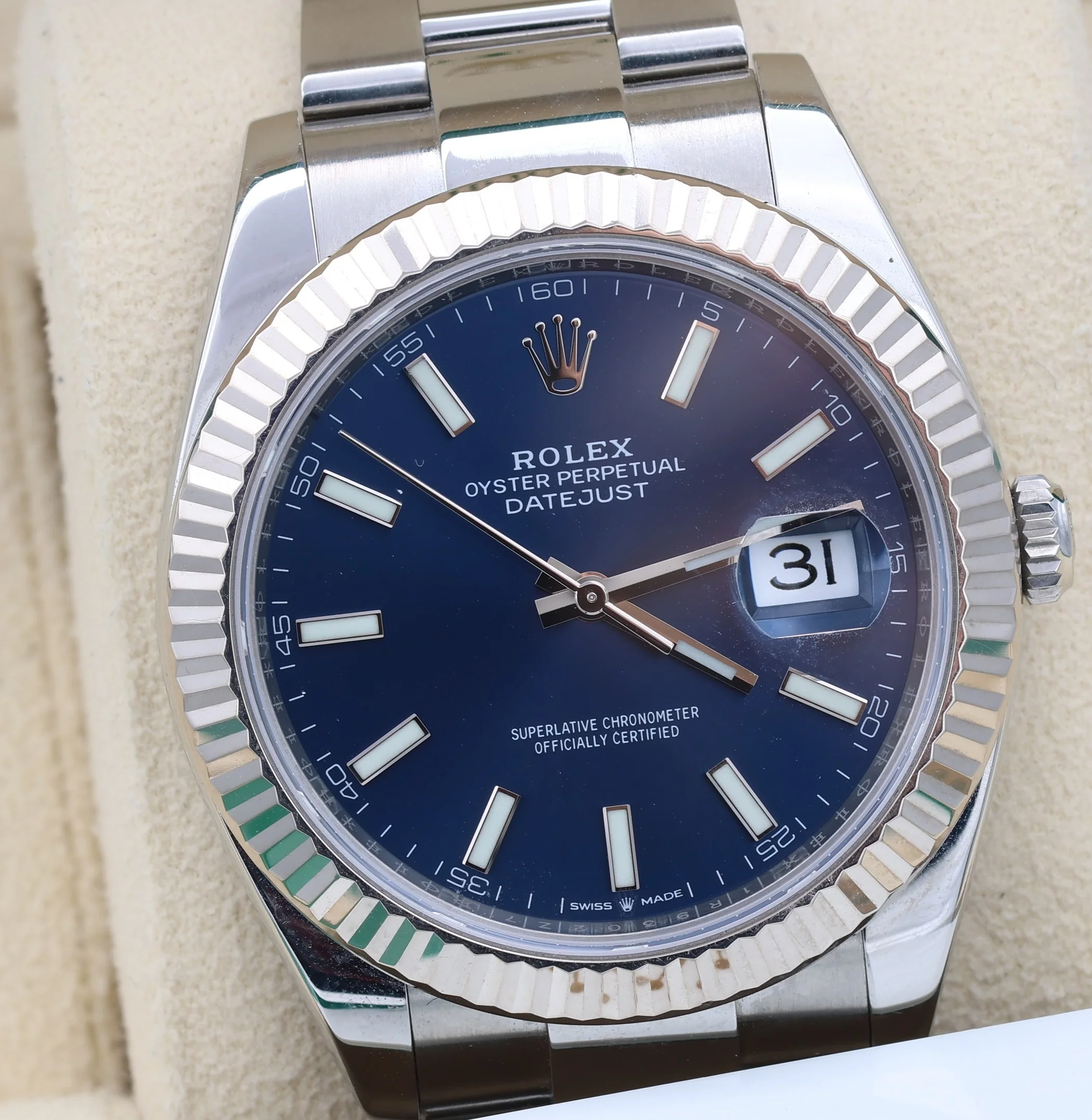 Rolex Datejust ref. 126334 Blue Dial Oyster bracelet - Full Set - Image 6